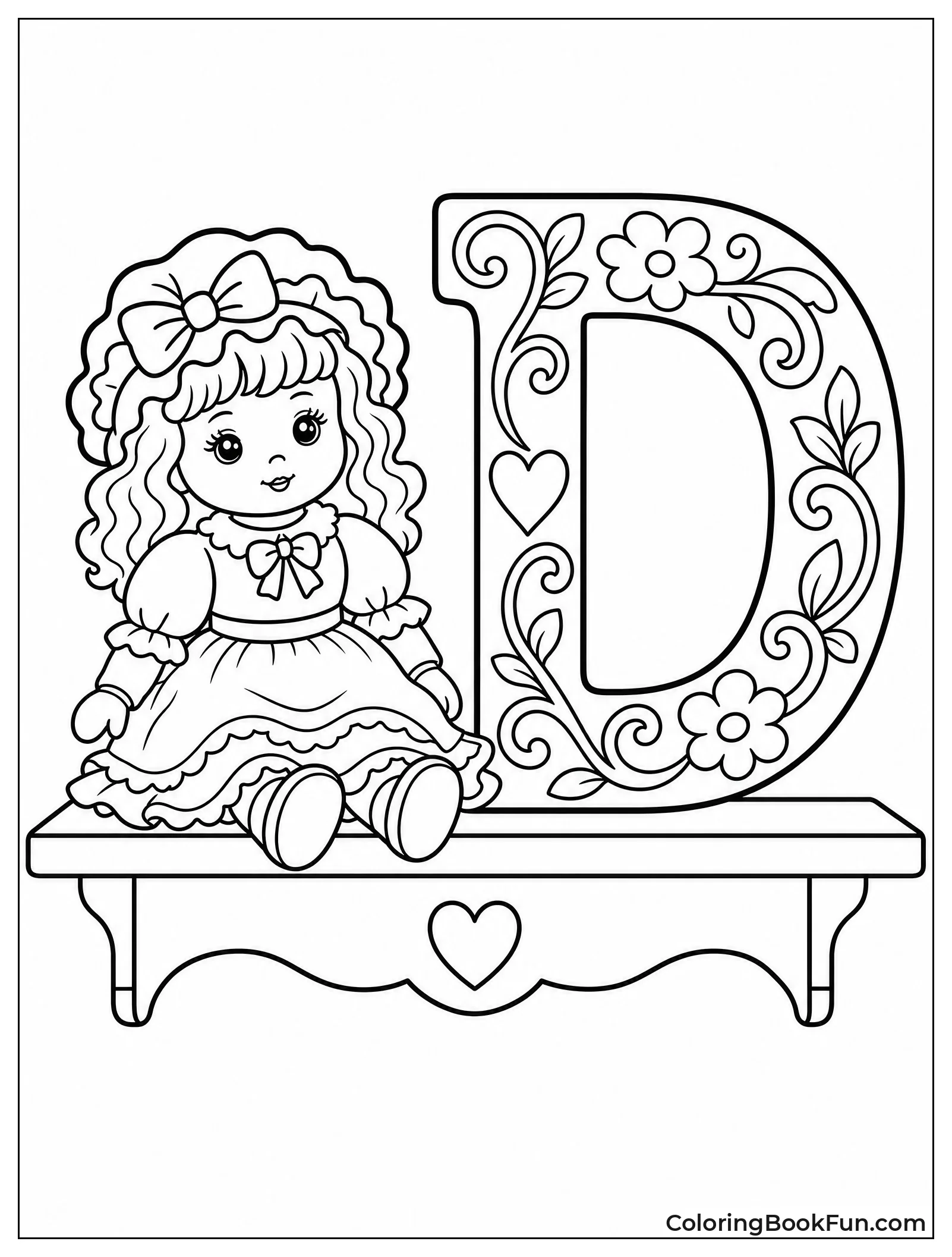 Doll Sits by Fancy D