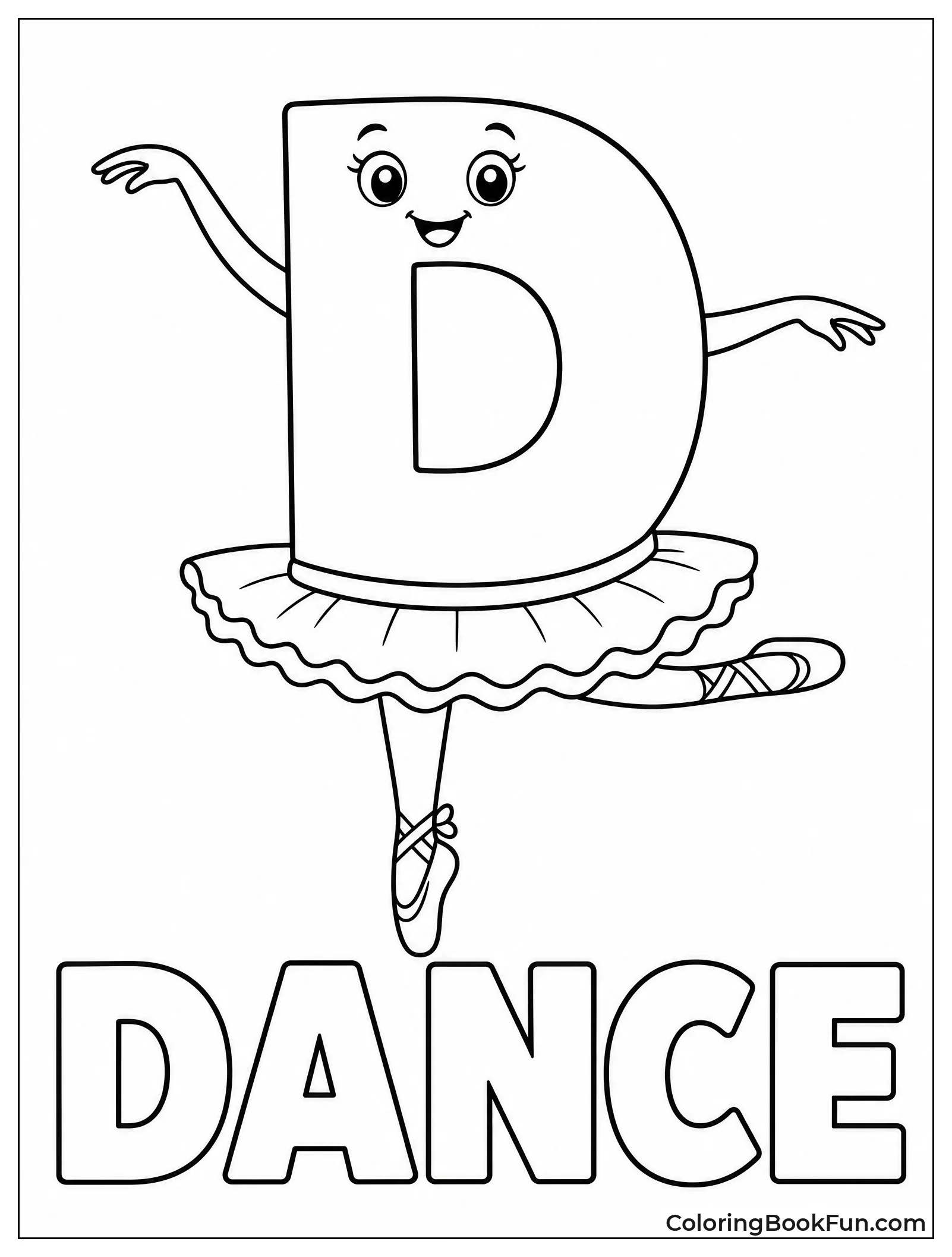 Dancing D Twirls in Tutu