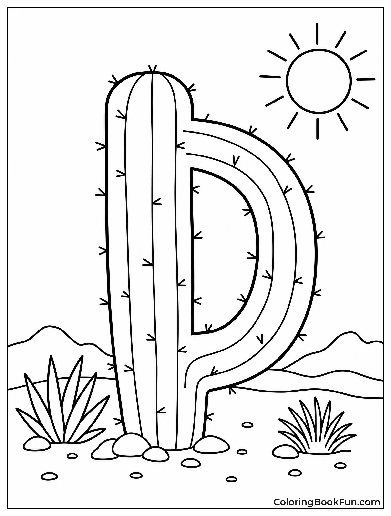 Cactus Forms a Desert D