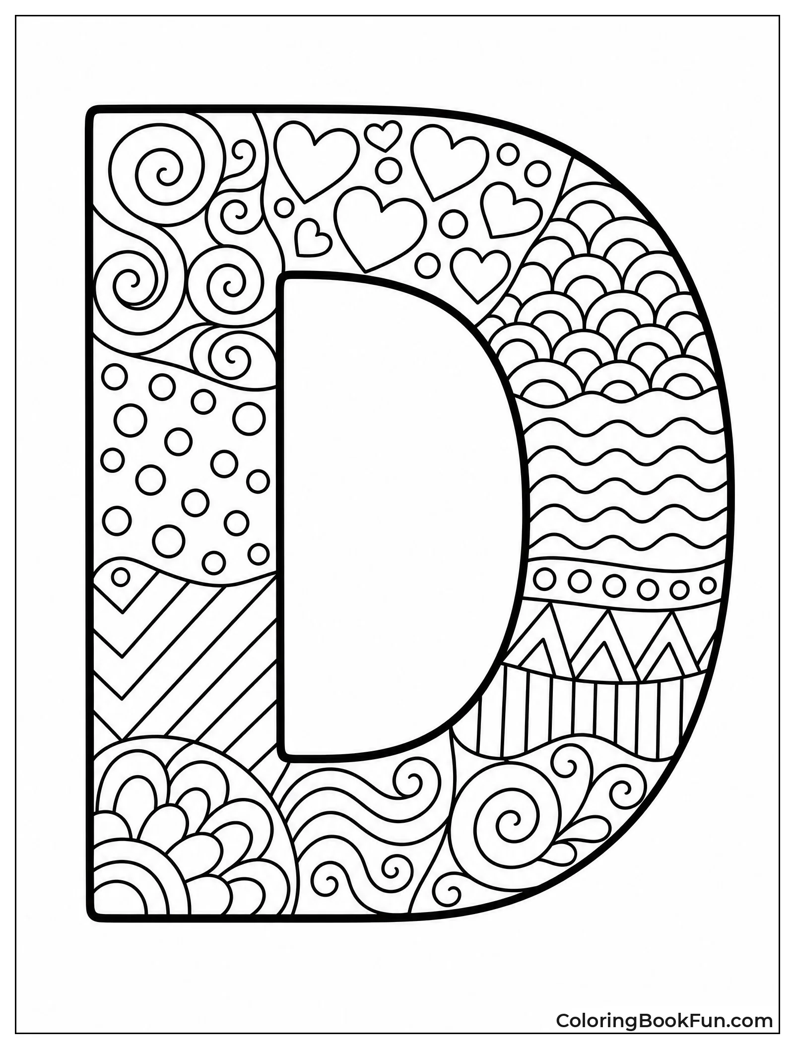 Zentangle Swirls Cover D