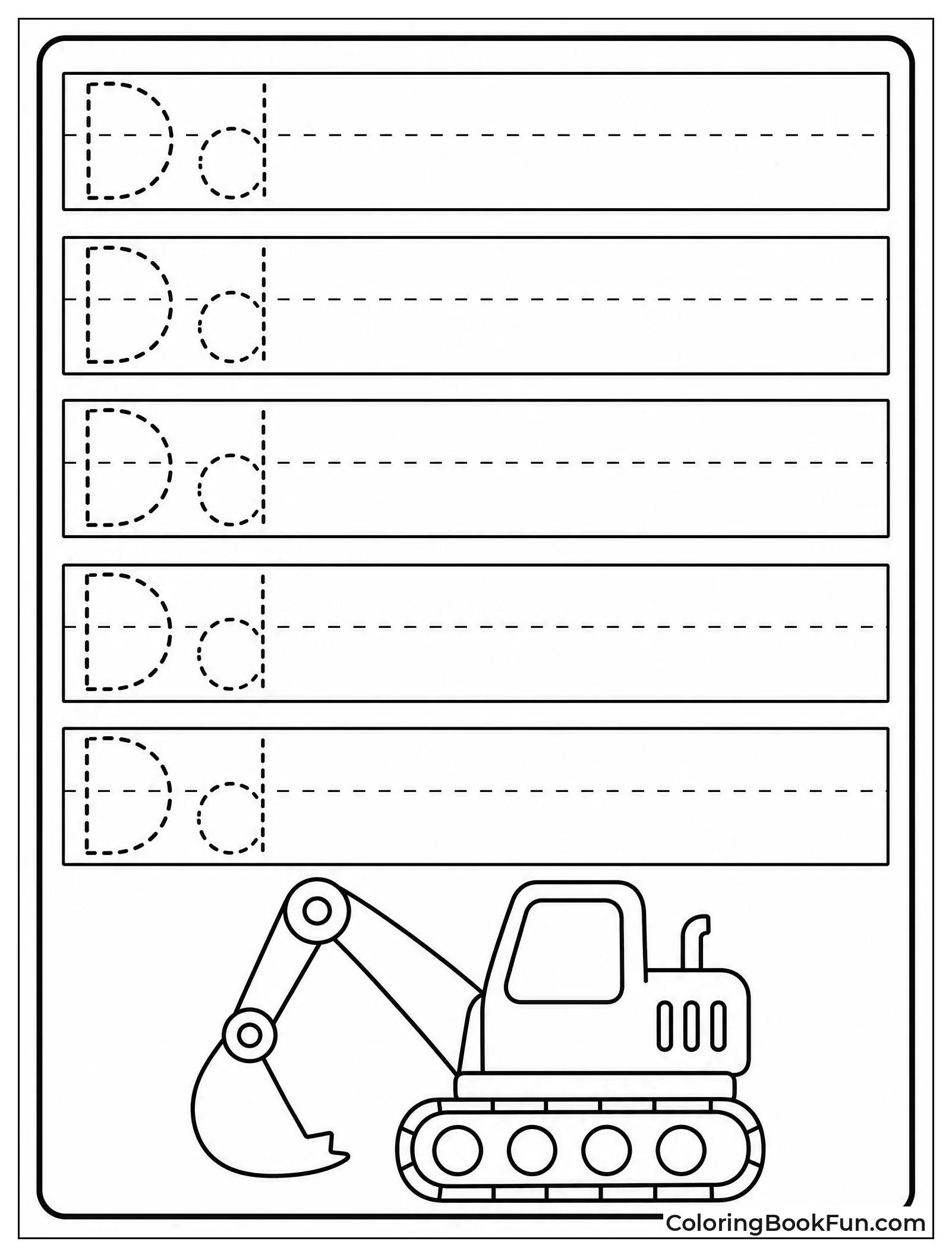 Practice Writing Dd on Lines
