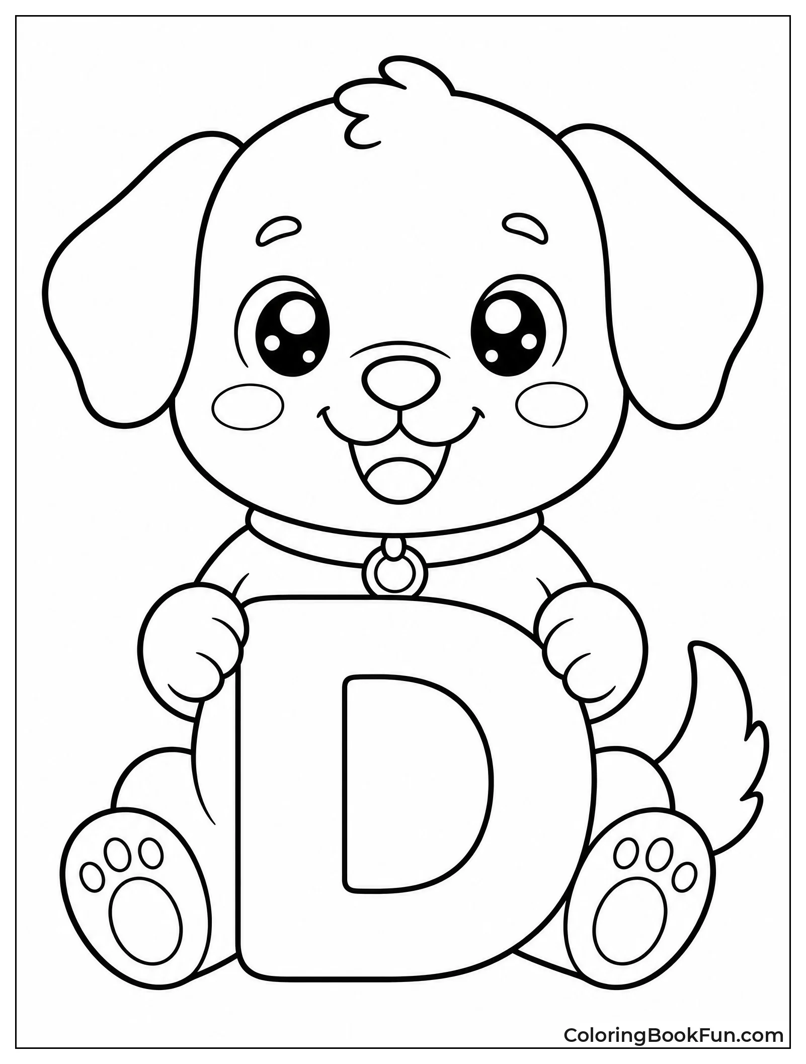 Kawaii Dog Holds Big D