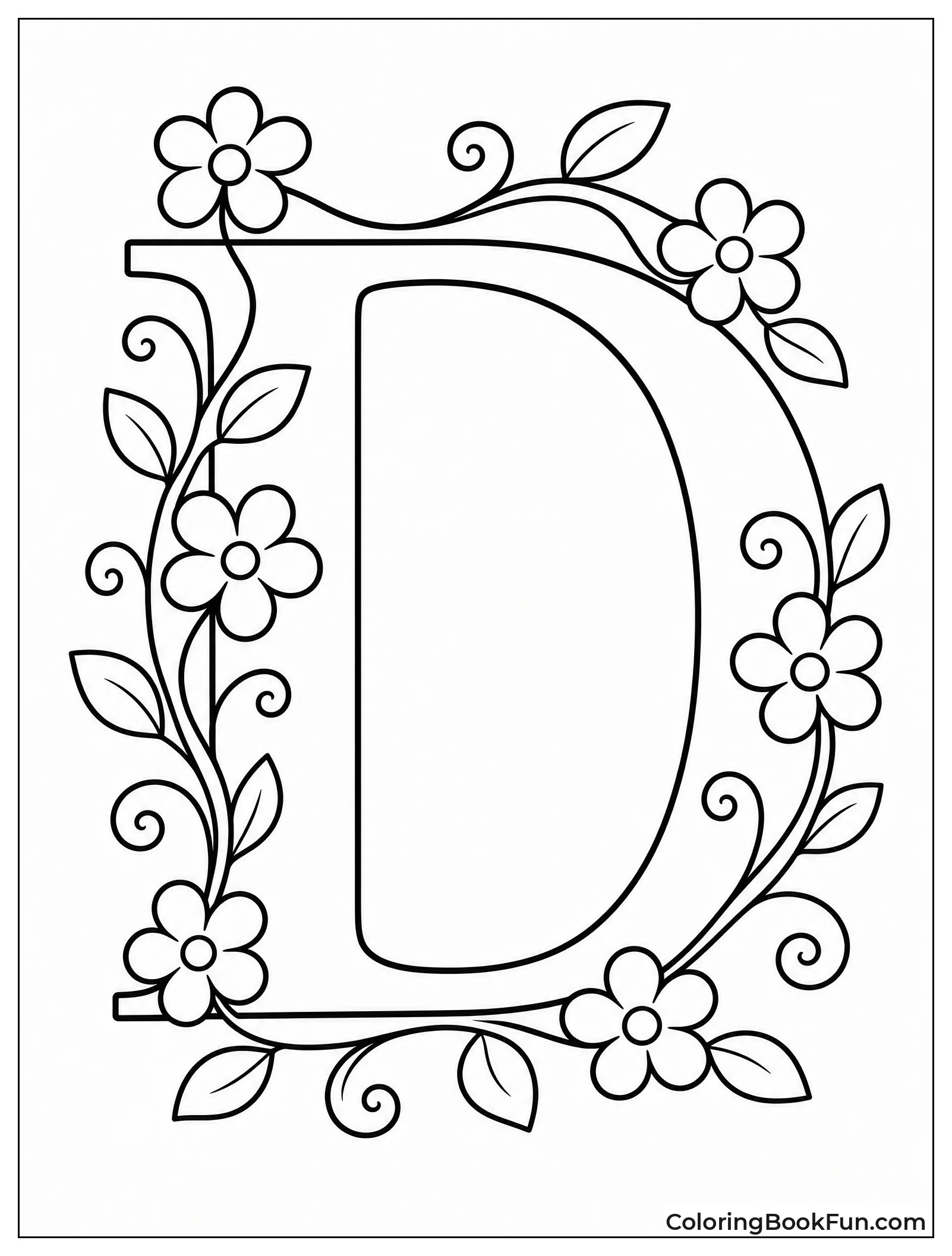 Vines Wrap an Elegant D