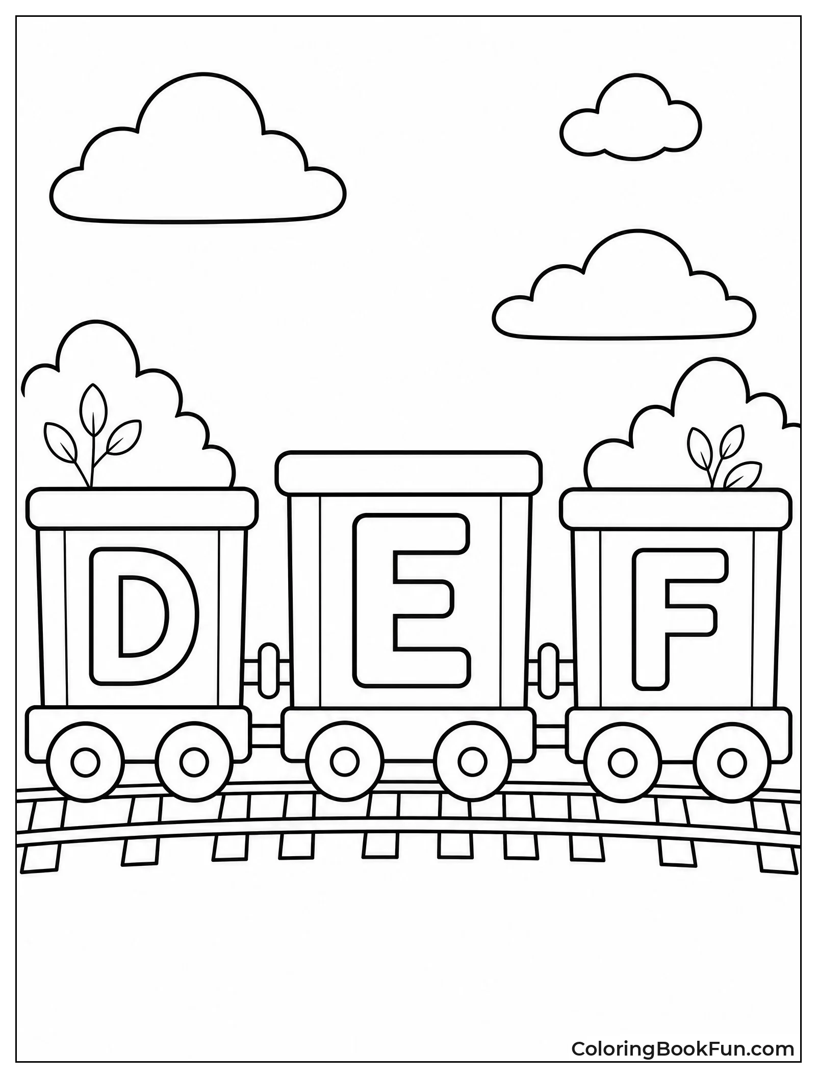 Train Car Labeled with E