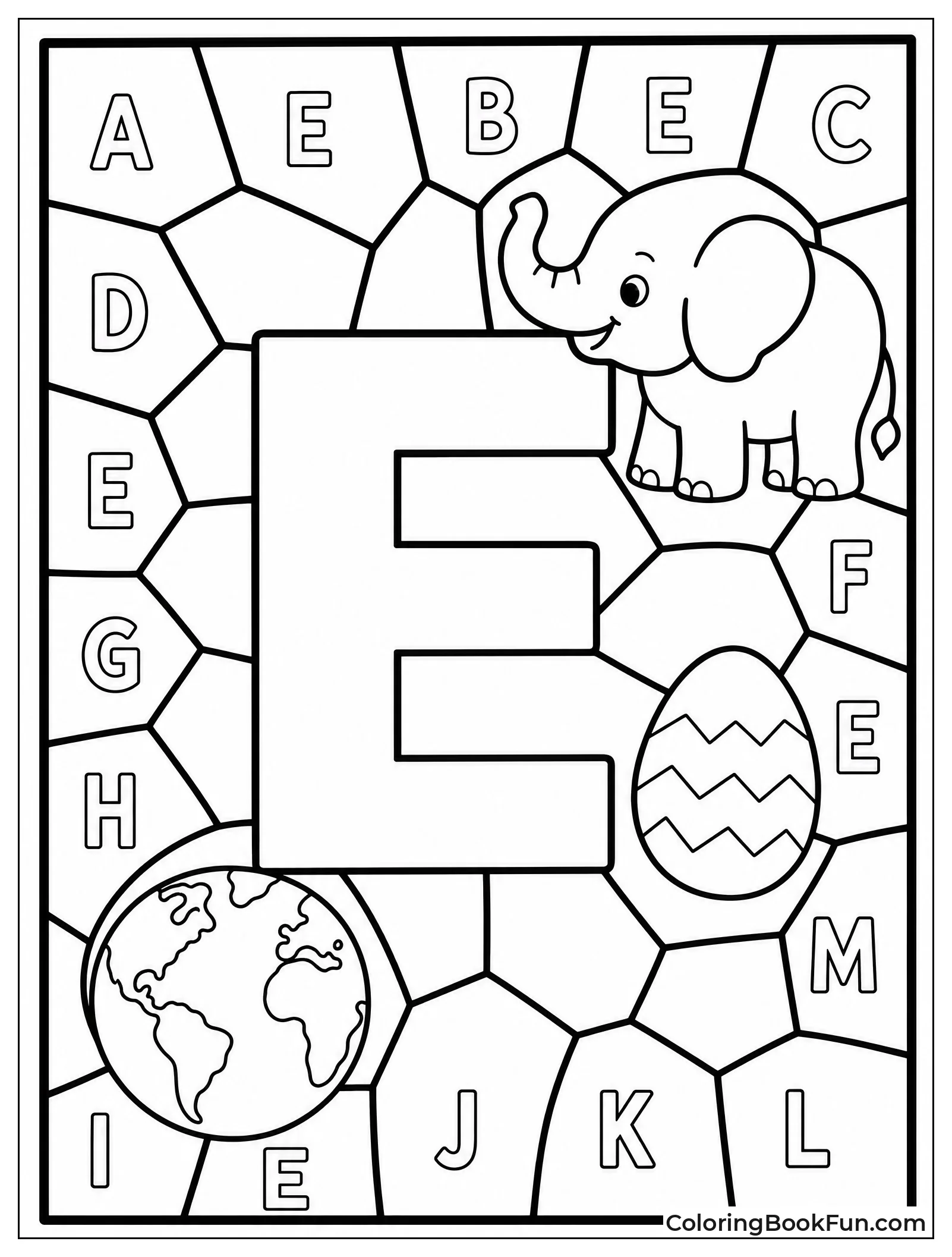 Coloring Letters in a Mosaic