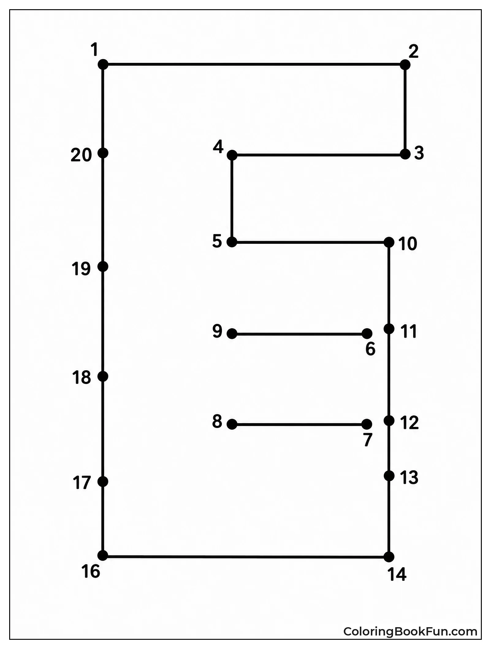 Connect the Dots to Make E