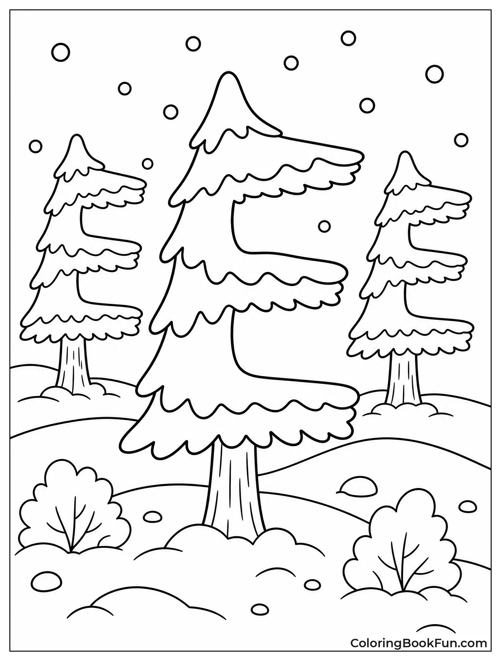 Pine Trees Shaped Like Es