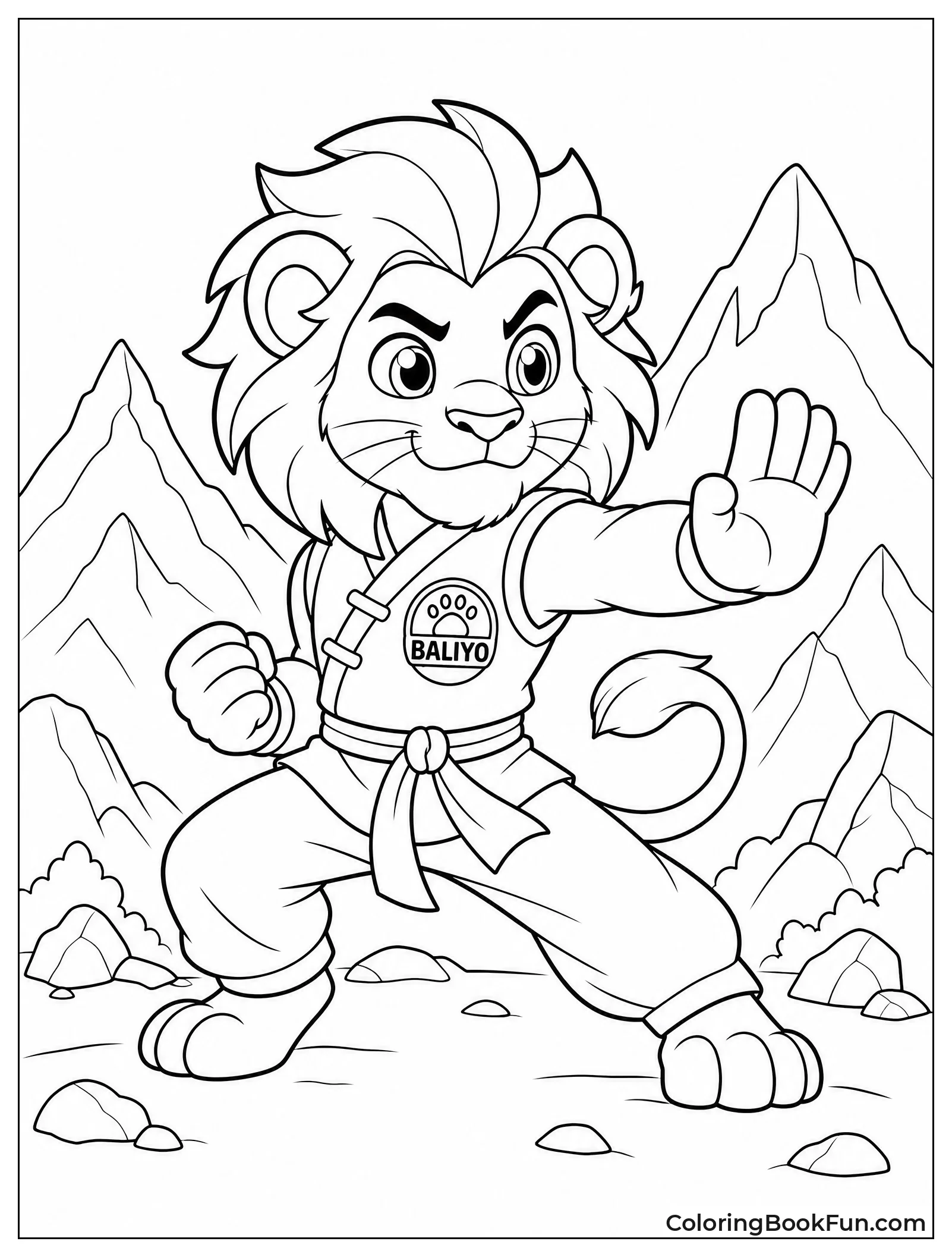 Baliyo Practicing Fighting Stance