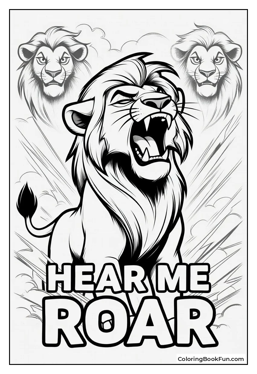 Kion Roaring with Lion Spirits