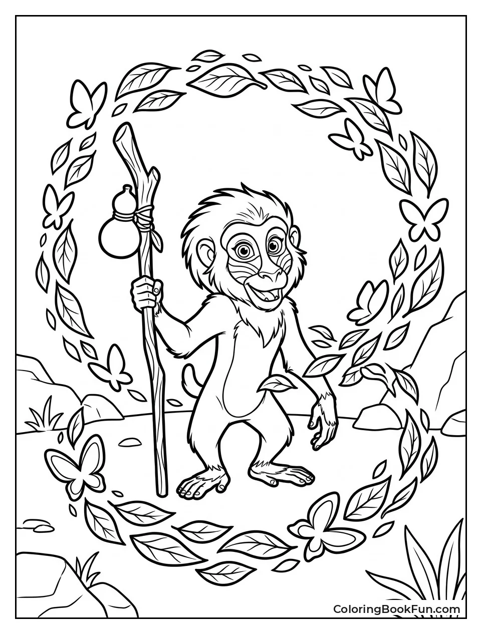 Makini Holding Magic Staff