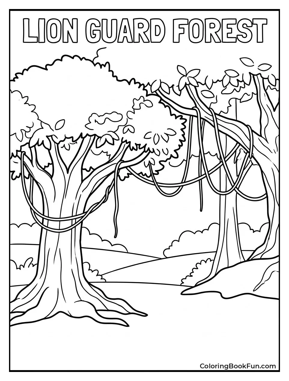 Peaceful Mizimu Grove Forest Scene