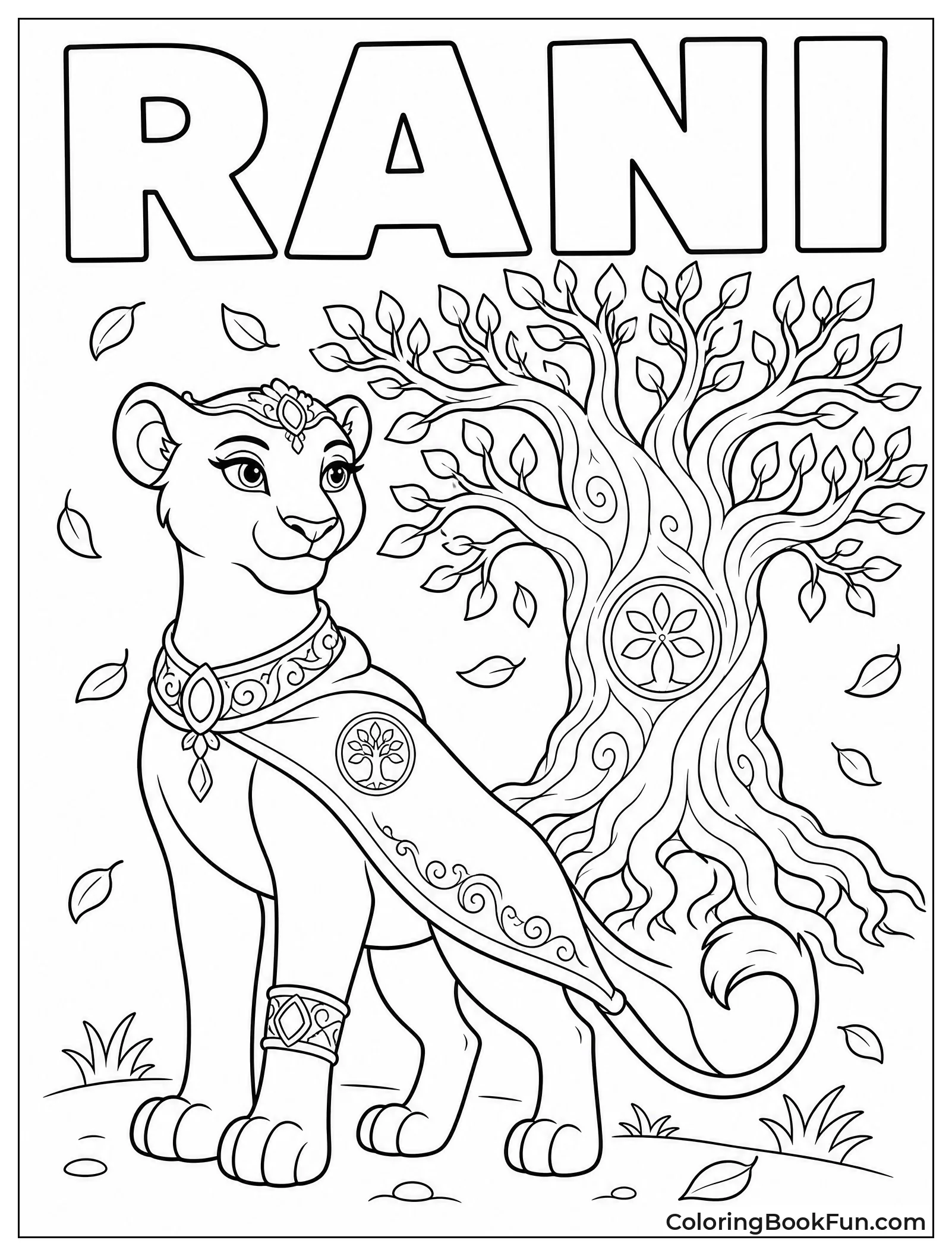 Rani Standing by Tree of Life