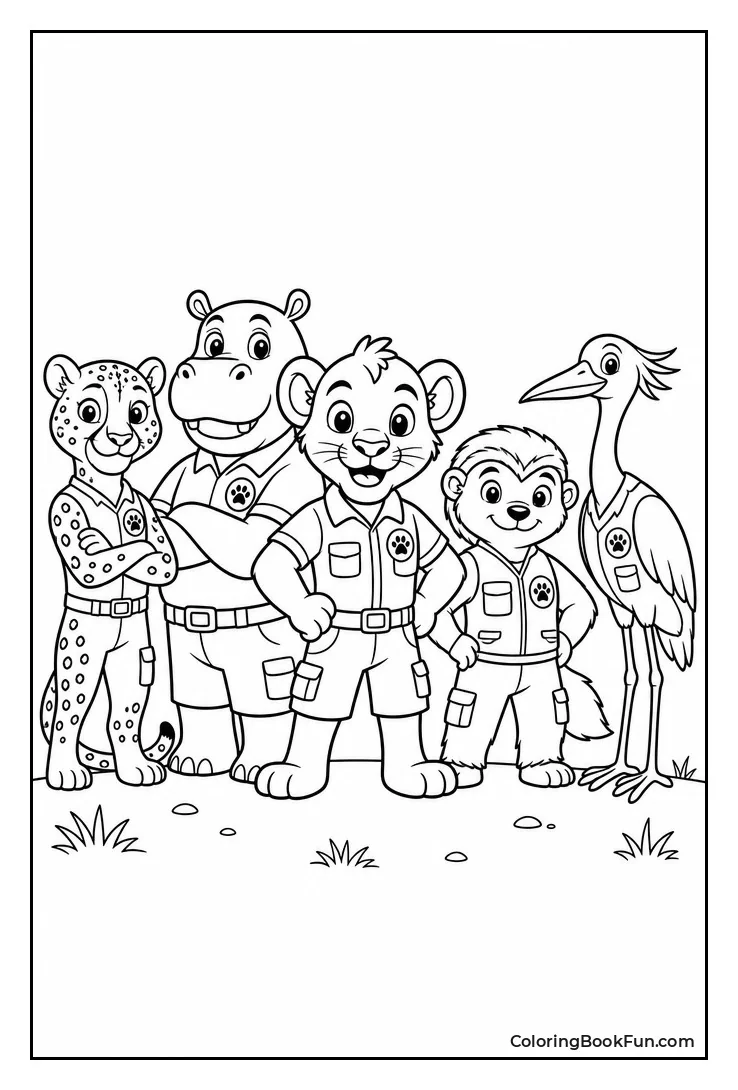 Lion Guard Silhouette for Kids