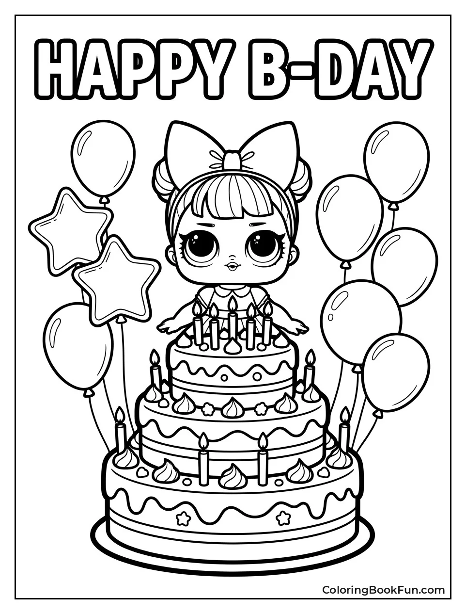Doll with Birthday Cake