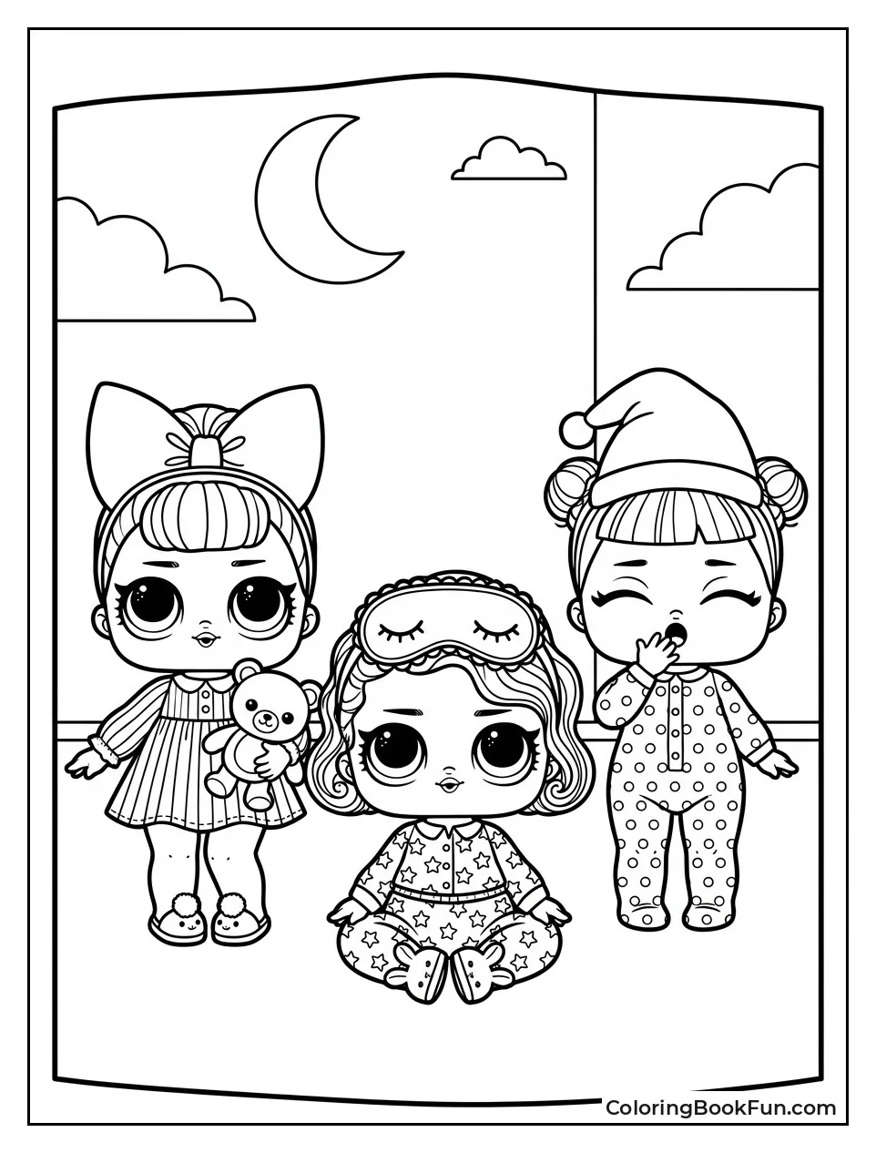 Dolls in Cozy Pajamas