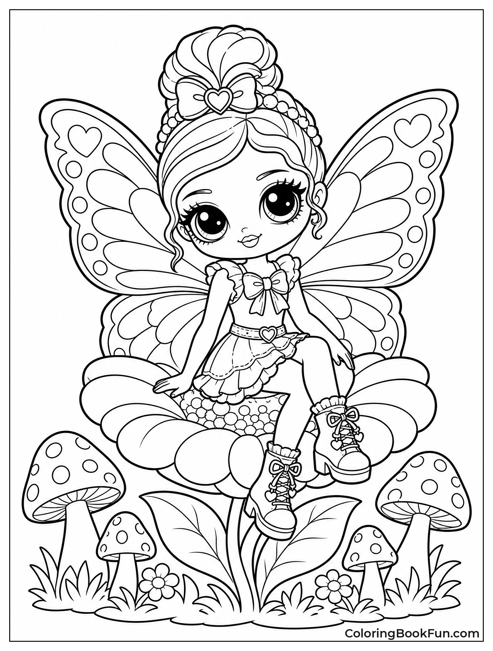 Fairy Doll on Flower