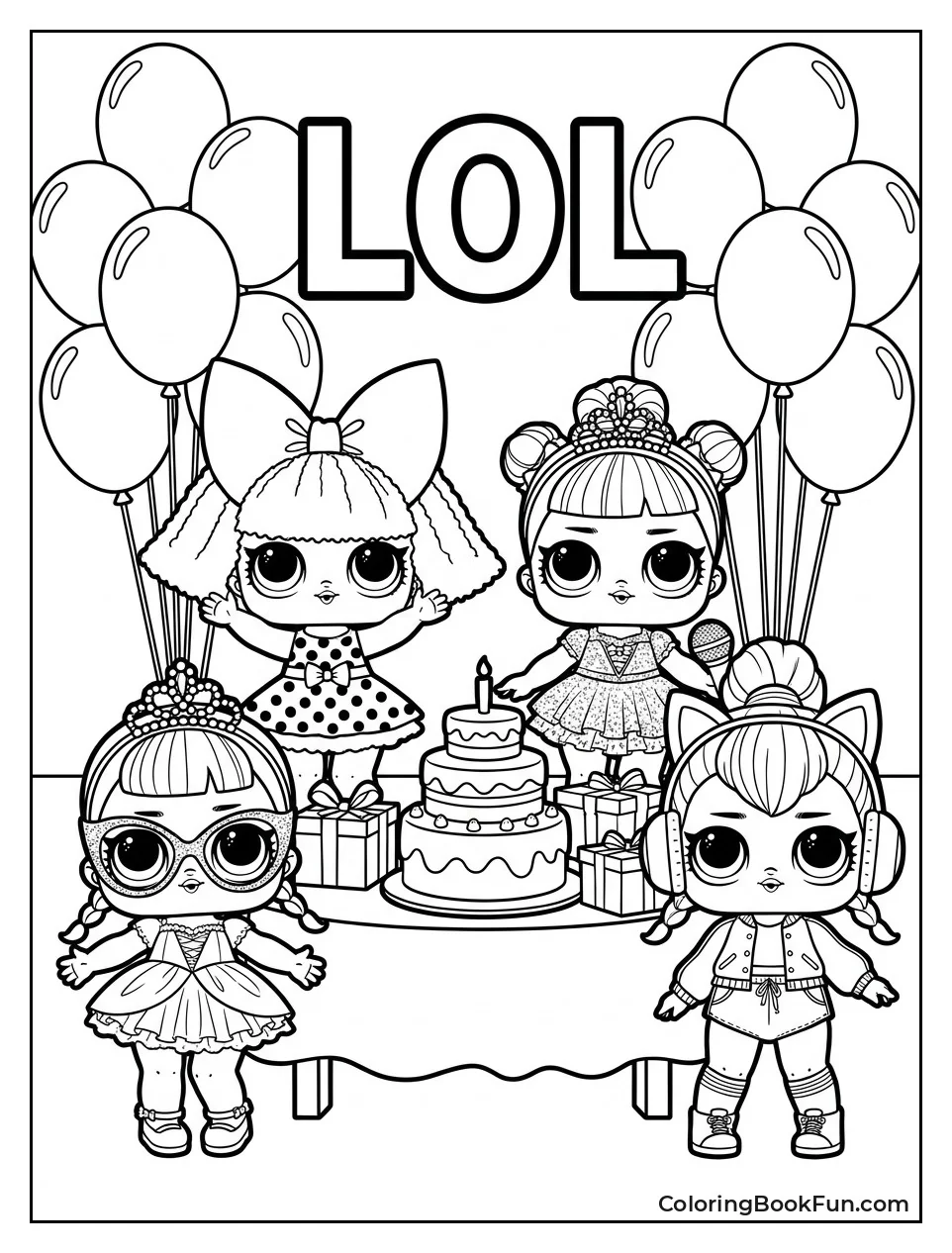 Dolls at Surprise Party