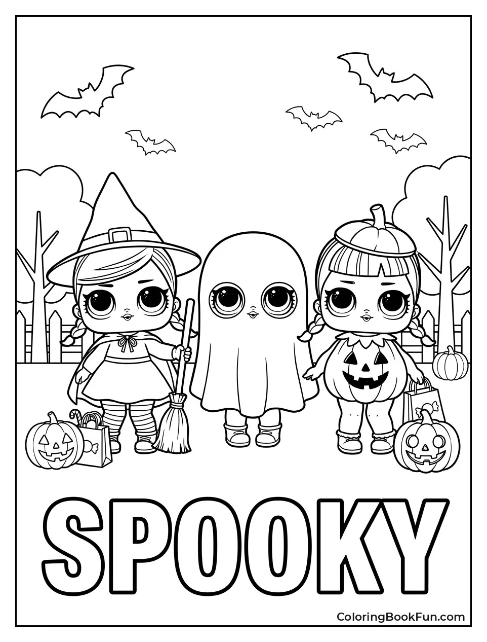 Dolls in Halloween Costumes