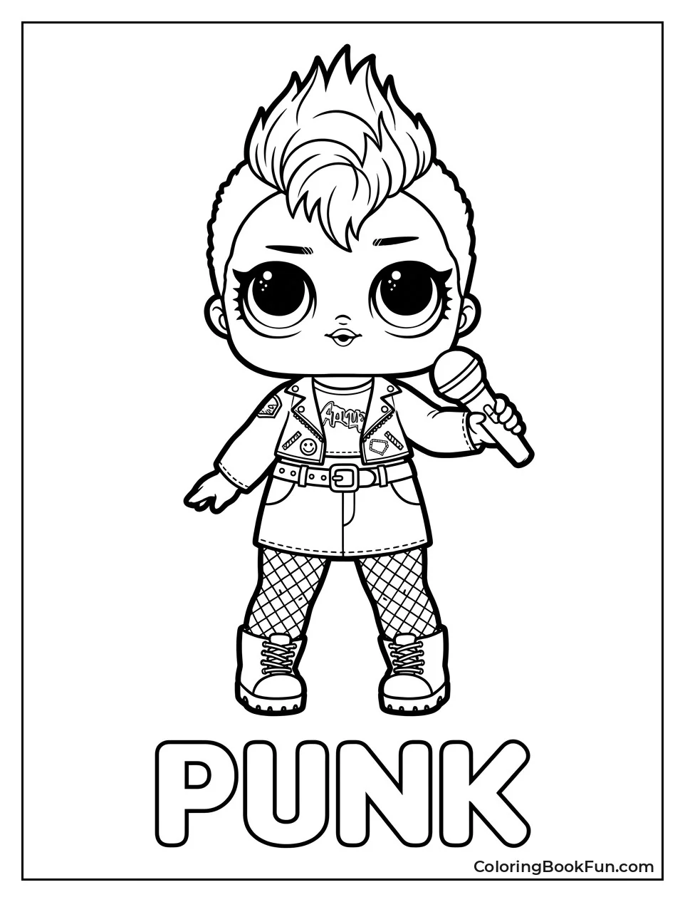 Miss Punk Rocking Out