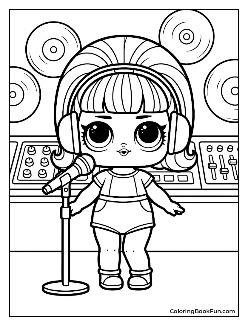 Doll Singing in Studio