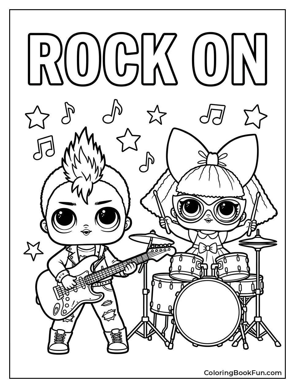 Punk Doll Playing Guitar