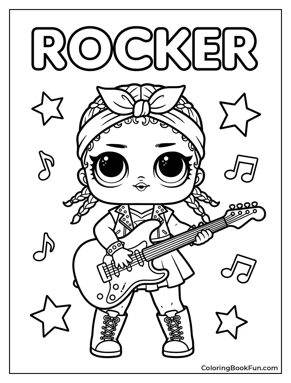 Rocker Playing Electric Guitar