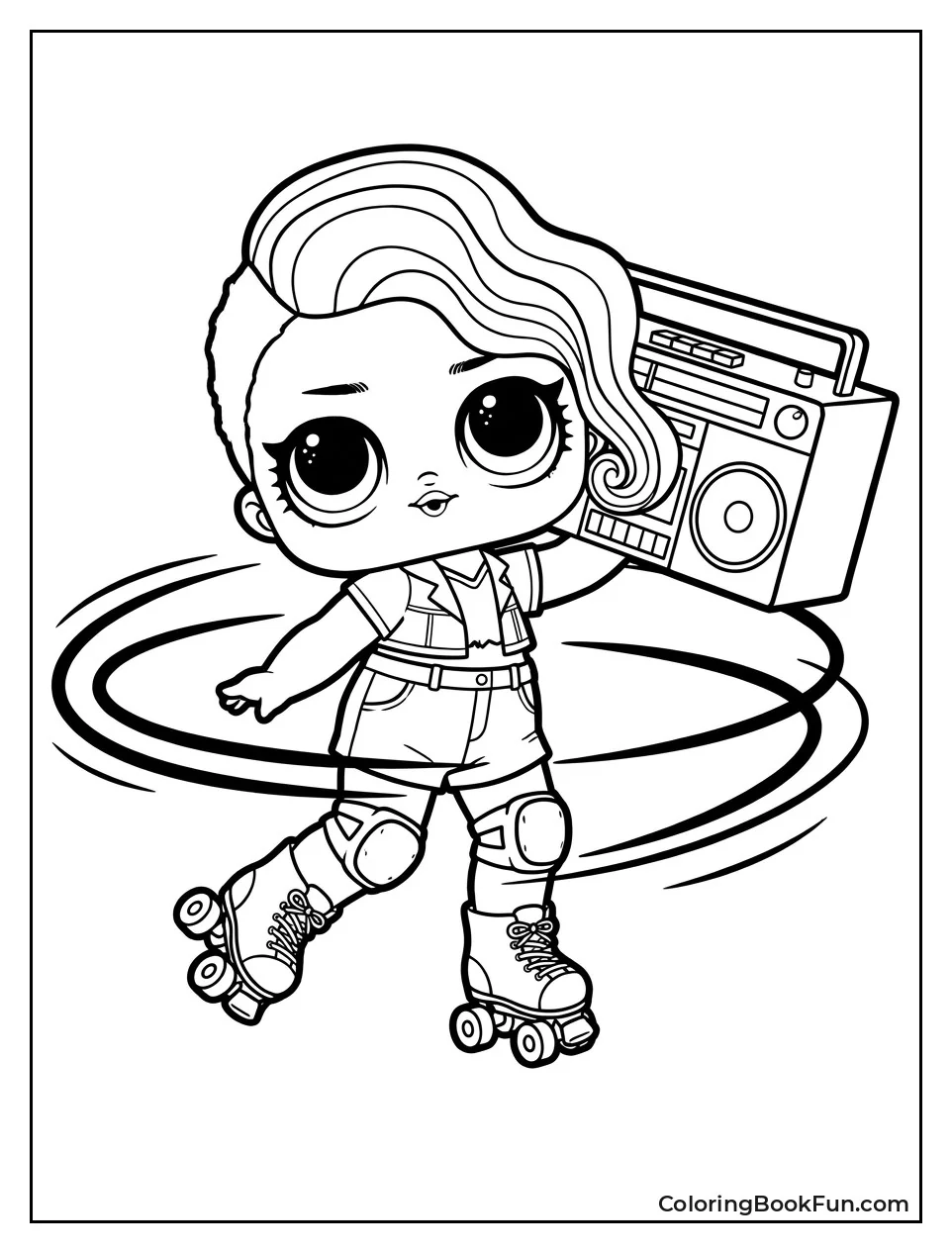 Doll Skating with Boombox