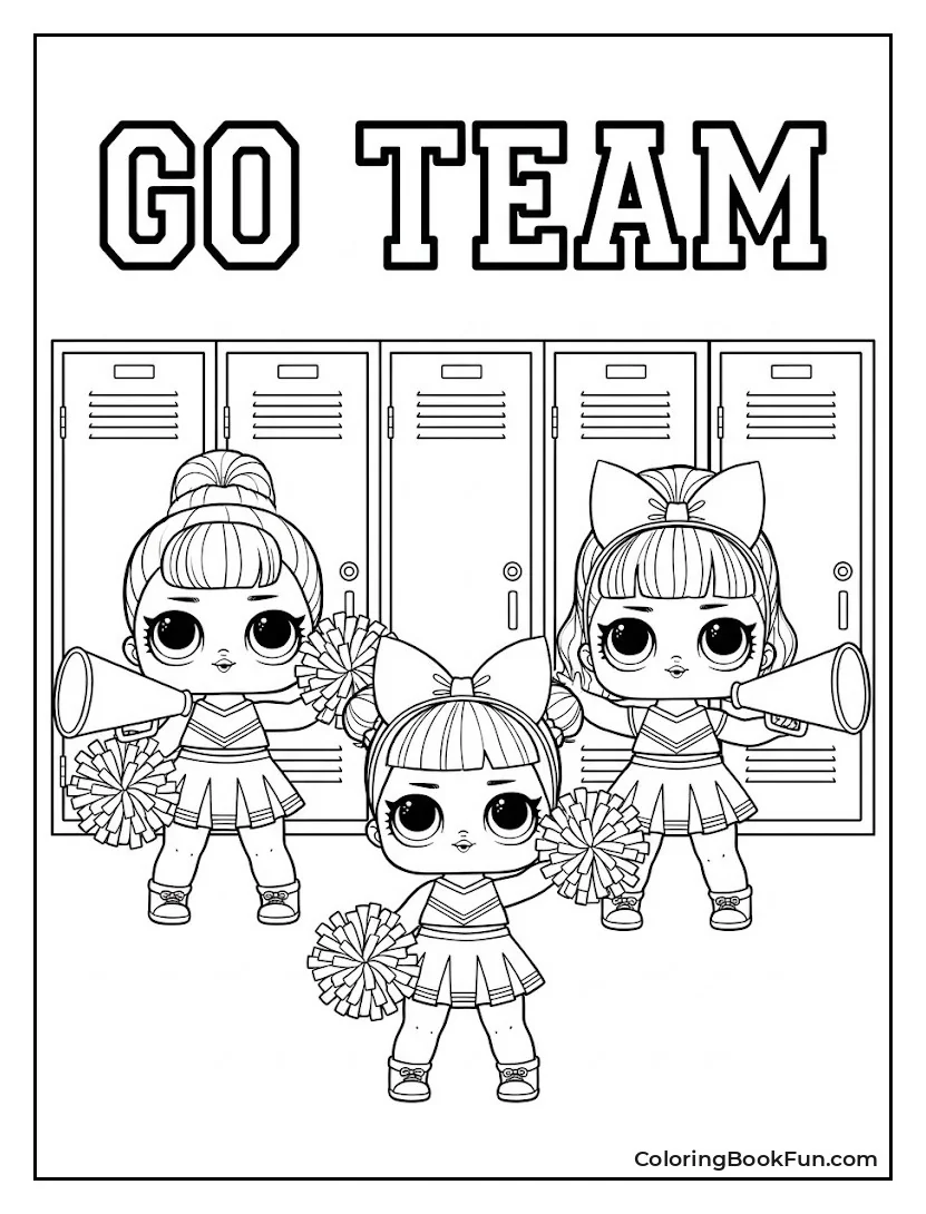 Dolls Cheering at School