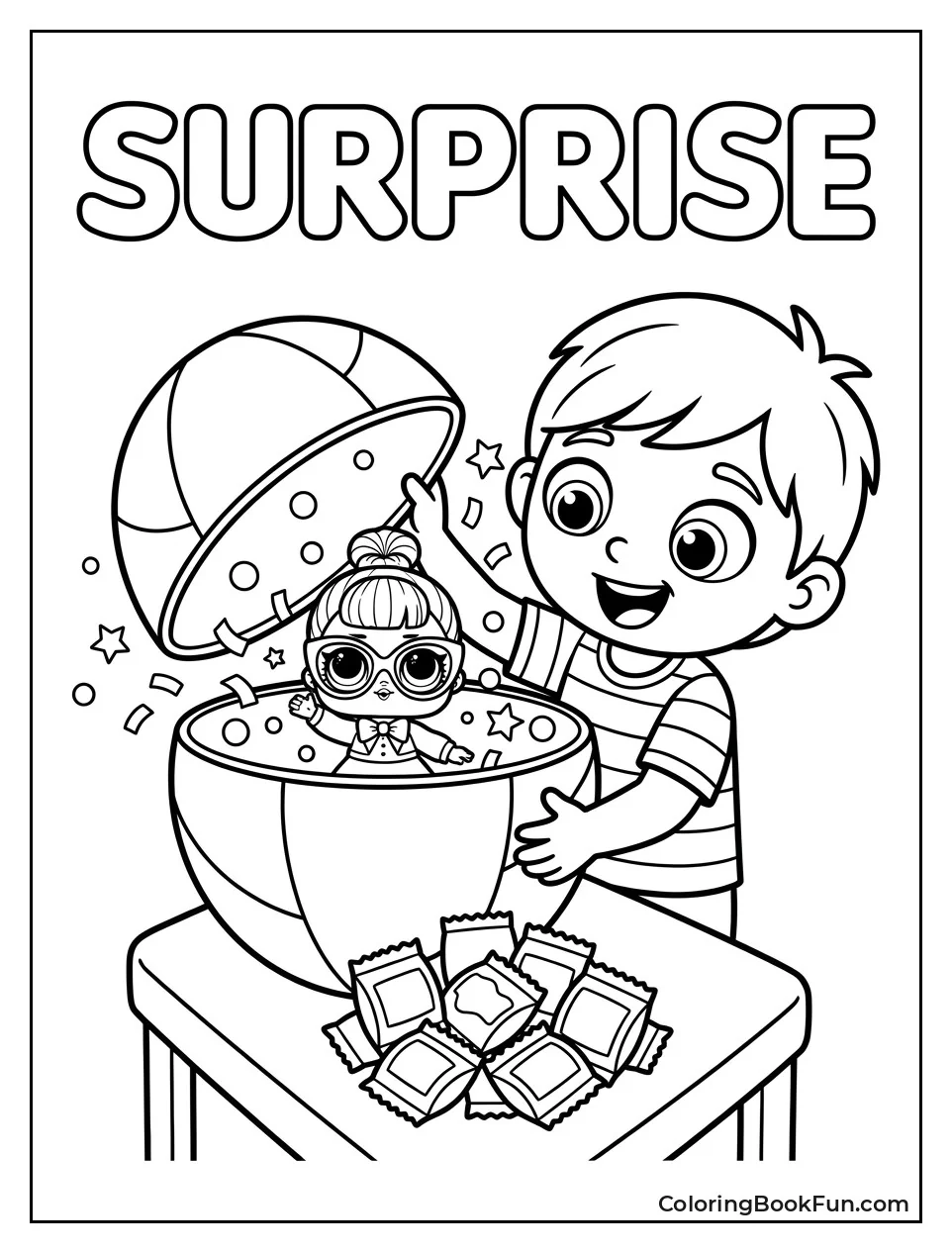Child Opening Surprise Ball