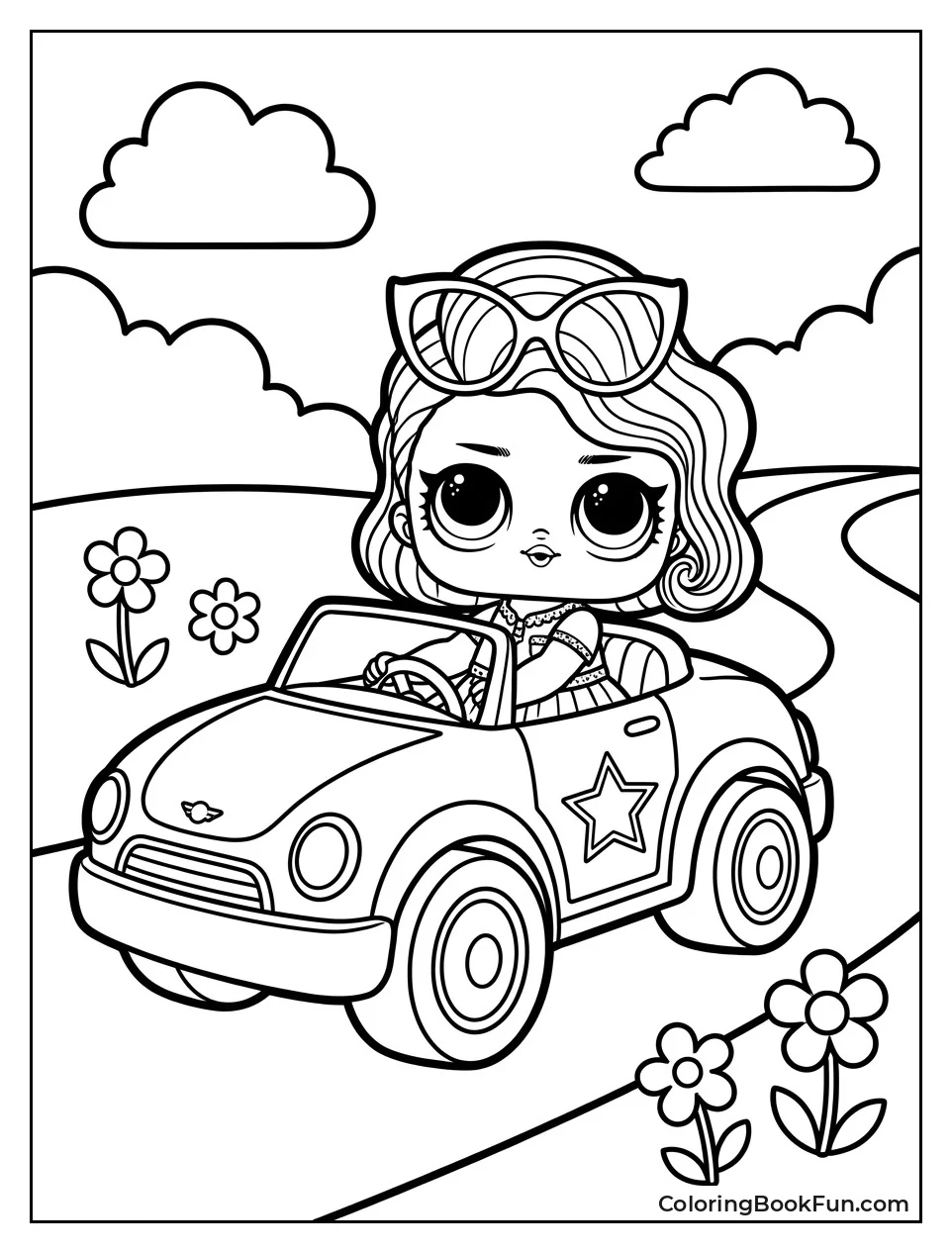 Doll Driving Toy Car
