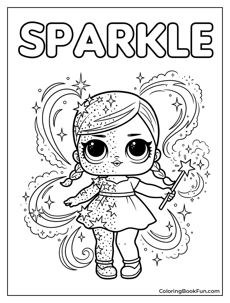 Doll Transforming with Sparkles