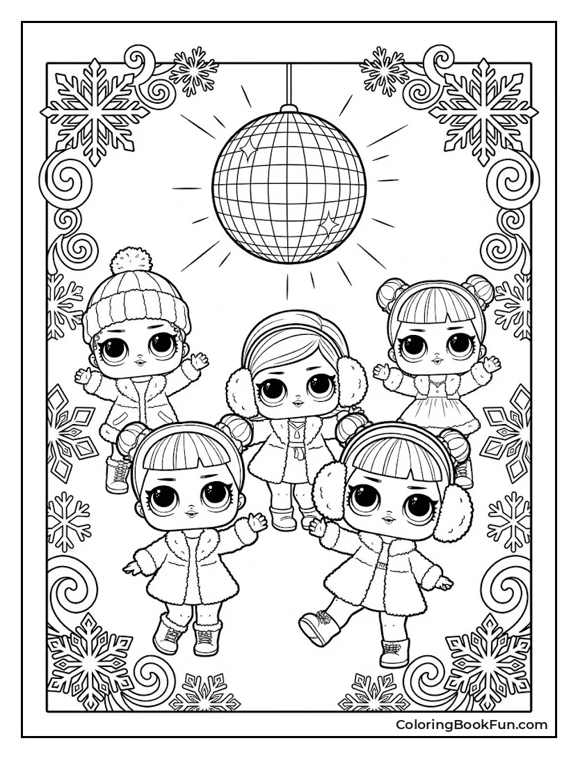 Dolls Dancing in Snow