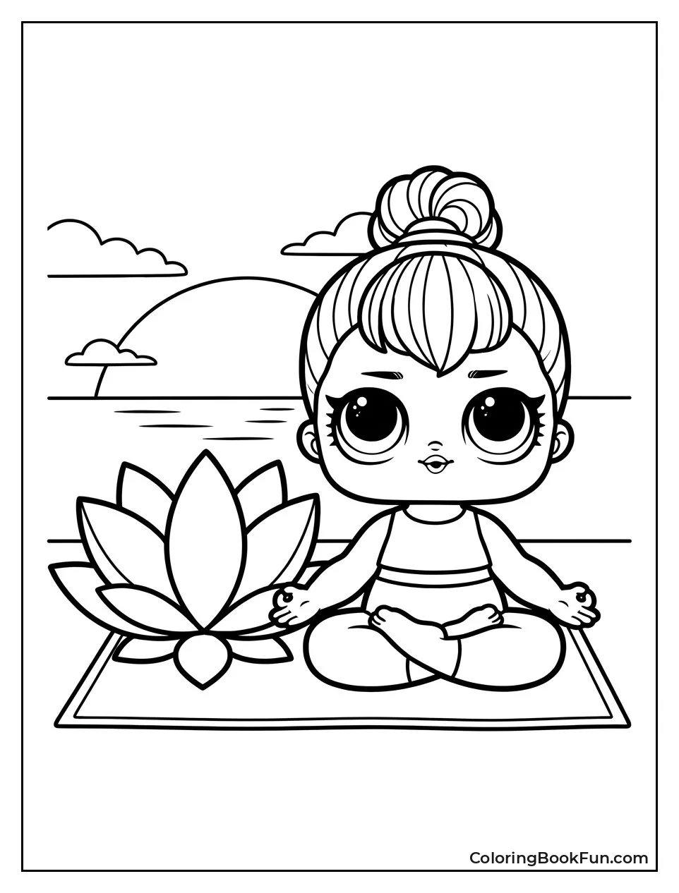 Doll Doing Yoga Pose