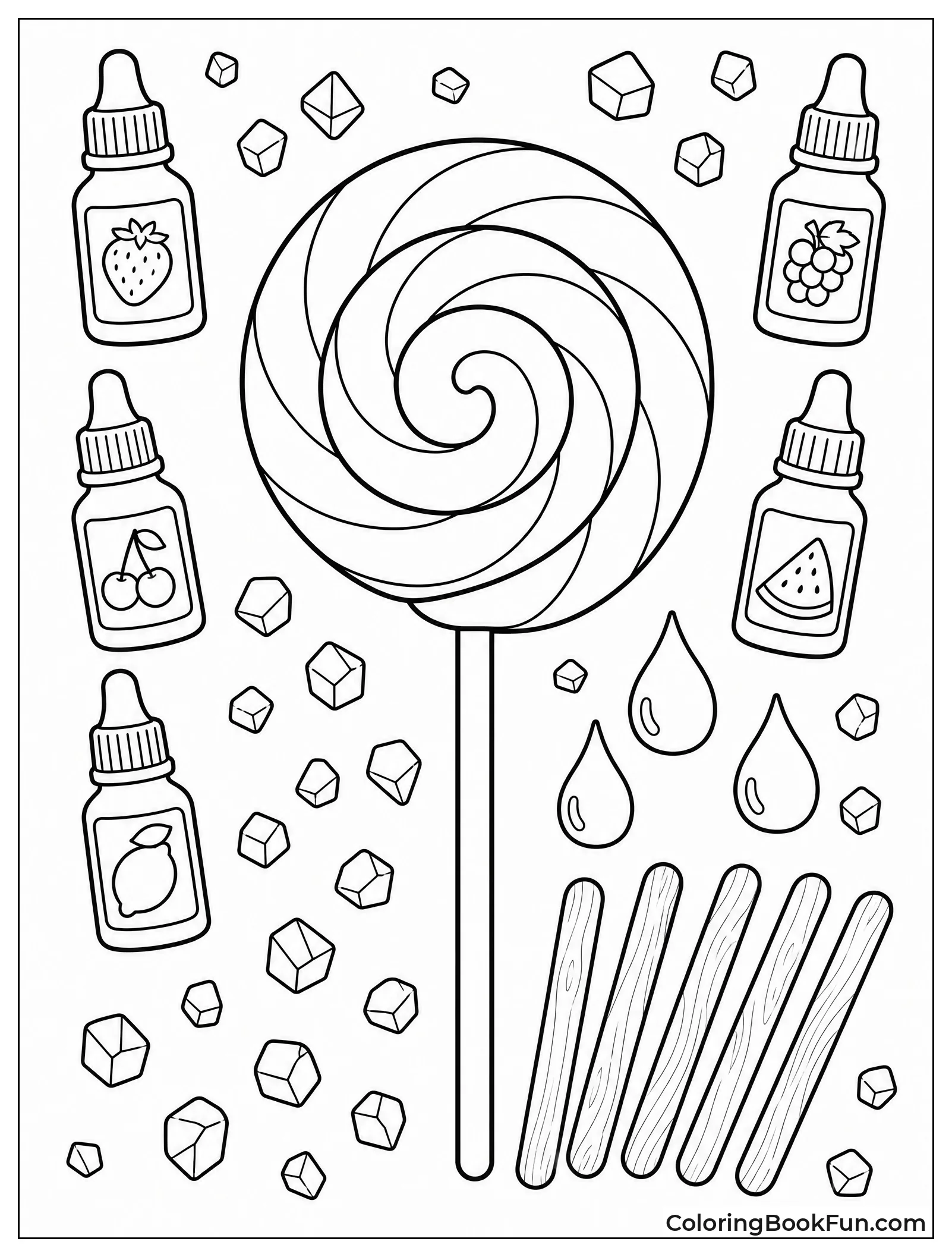 Ingredients for Making Lollipops