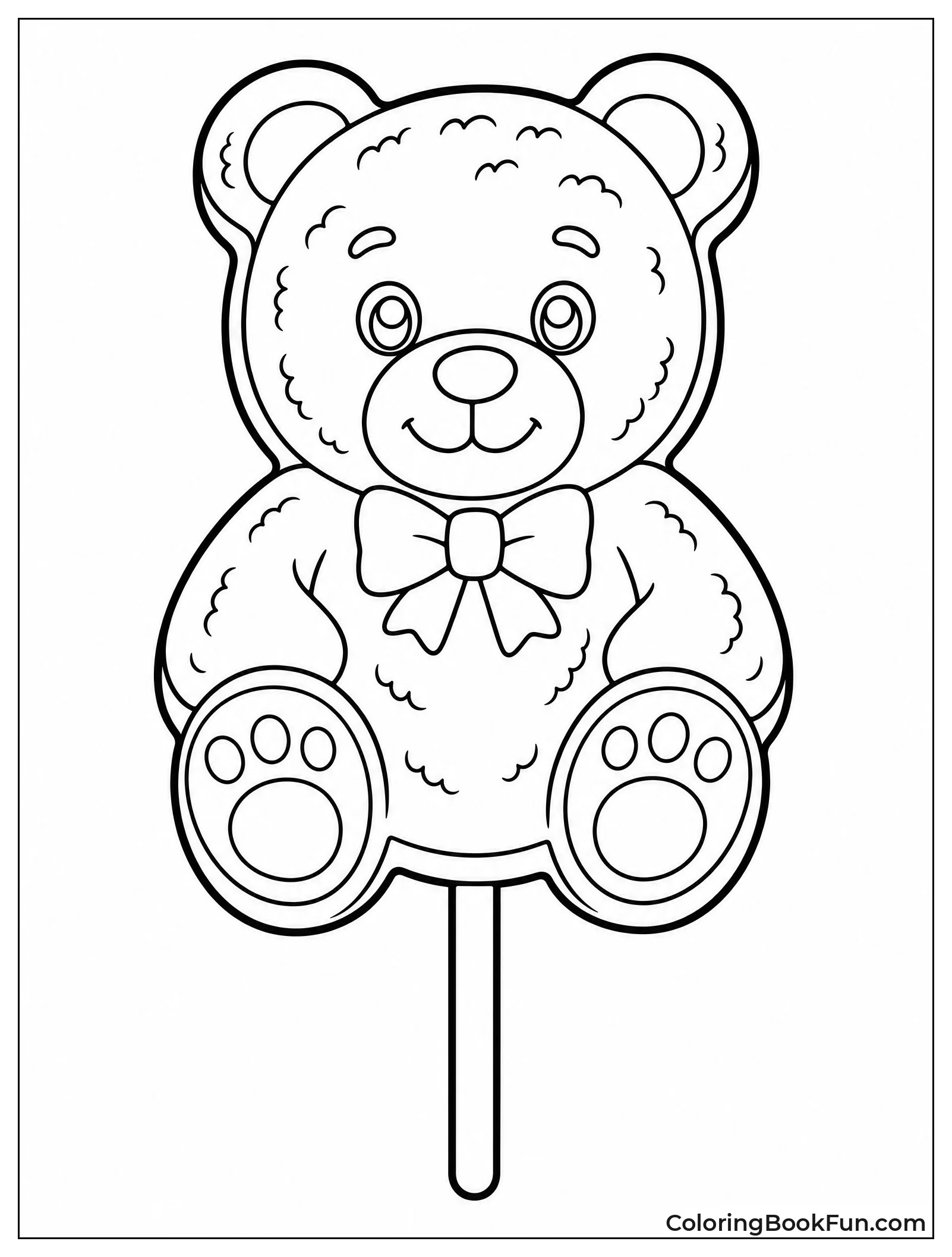 Teddy Bear Shaped Lollipop