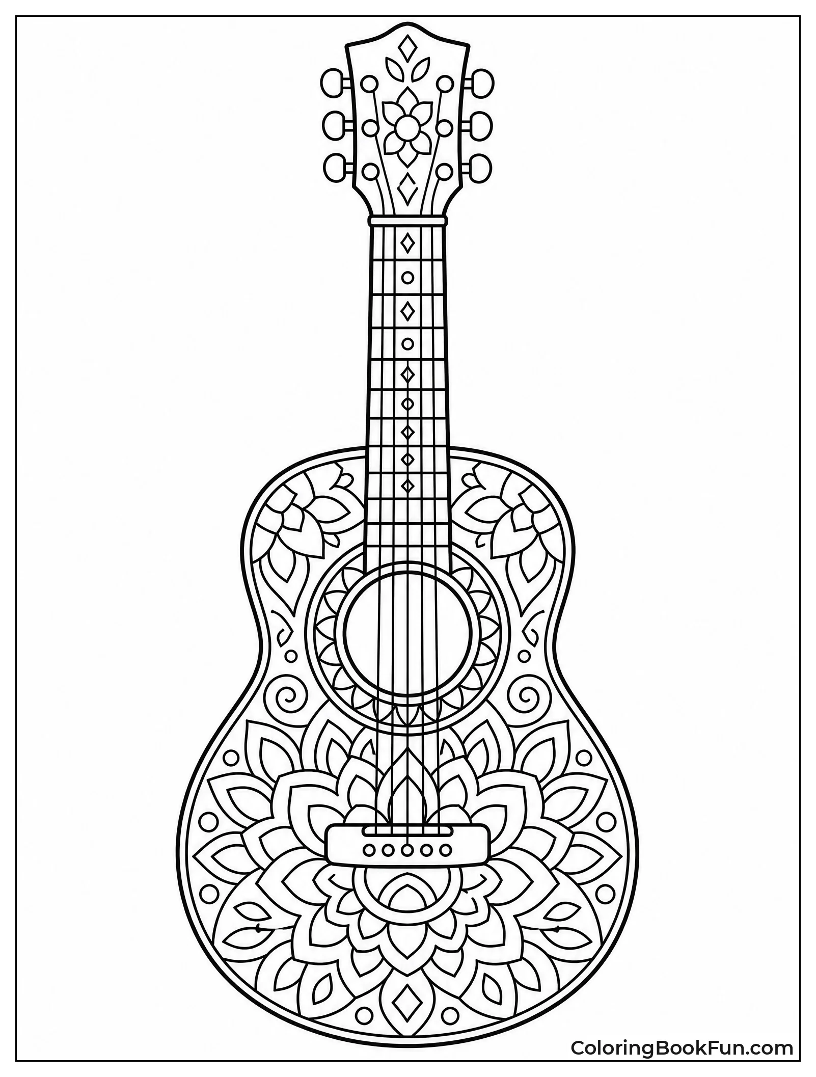 Guitar Fills with Mandala Patterns