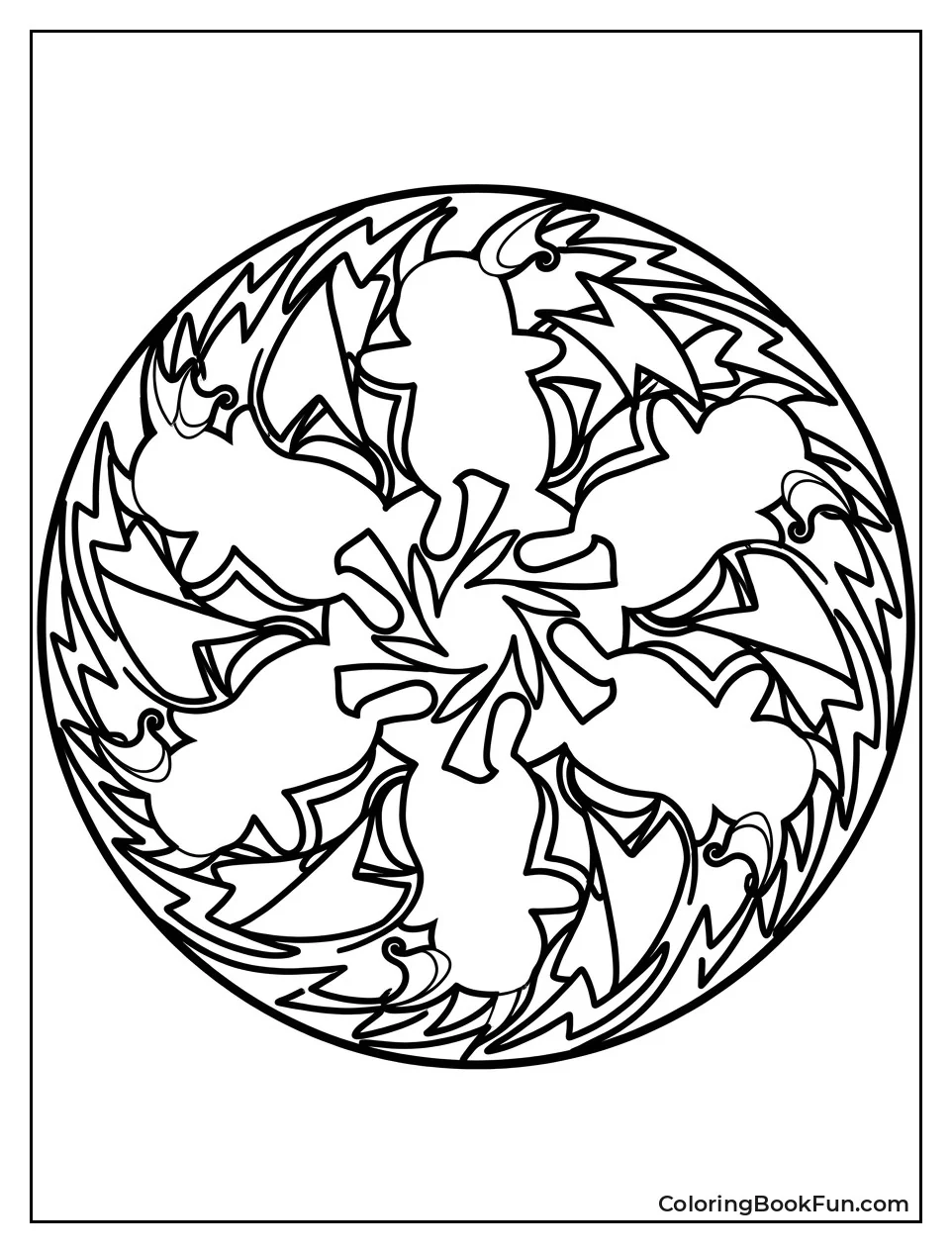 Mandala Art with Raichu Shapes