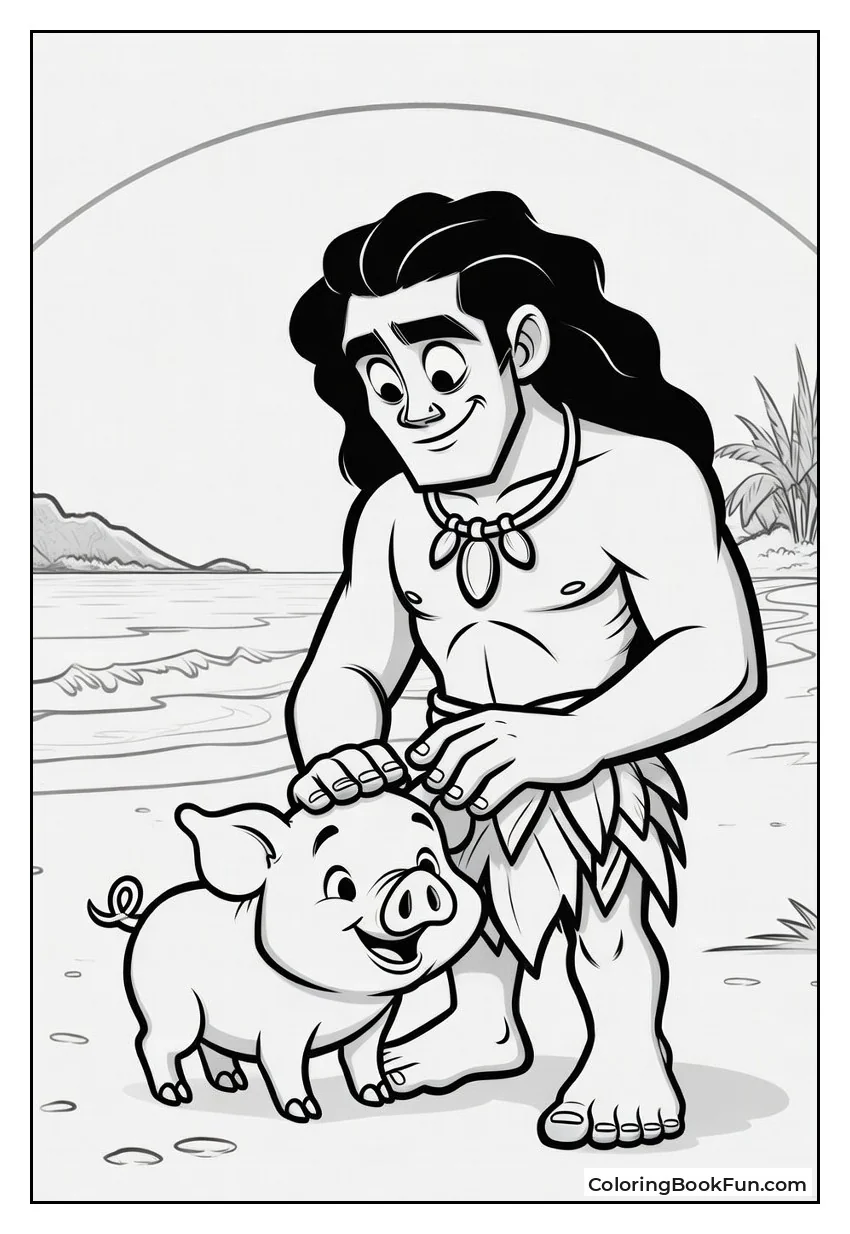 Maui Pats Pua on Beach