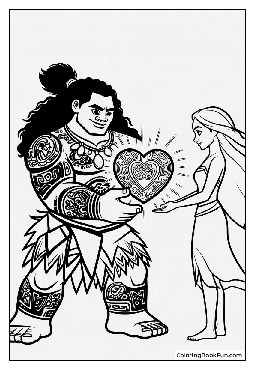 Maui Returns Heart to Te Fiti