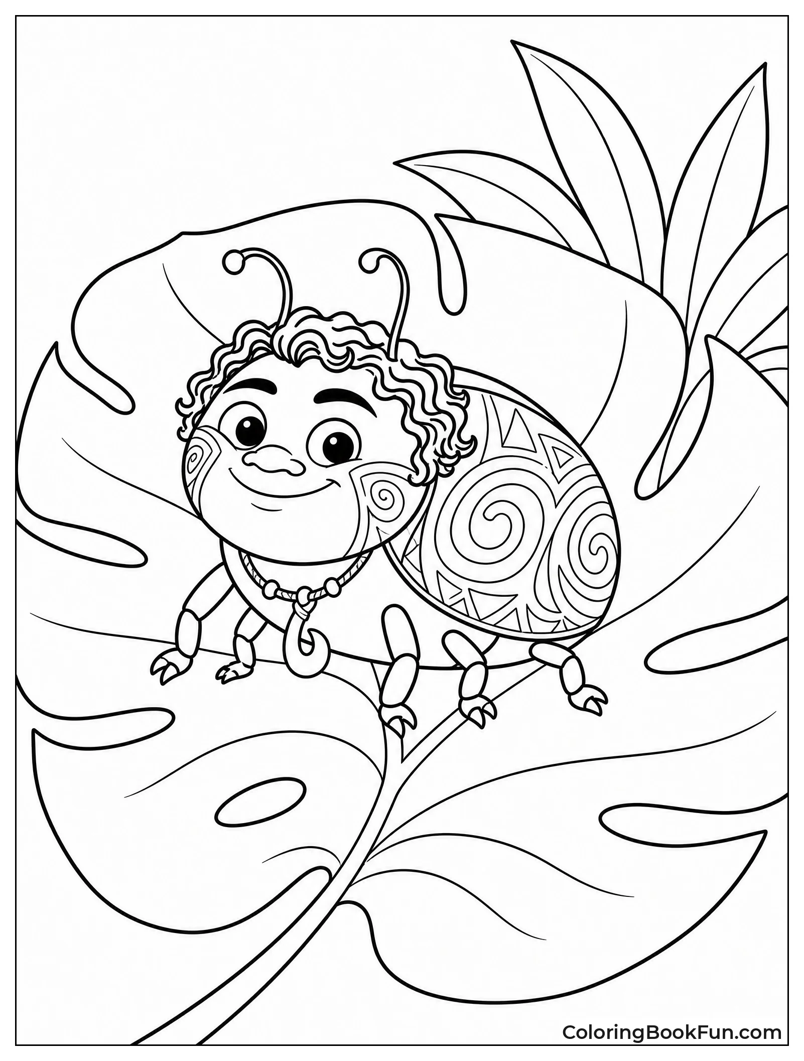 Tiny Beetle with Maui Face