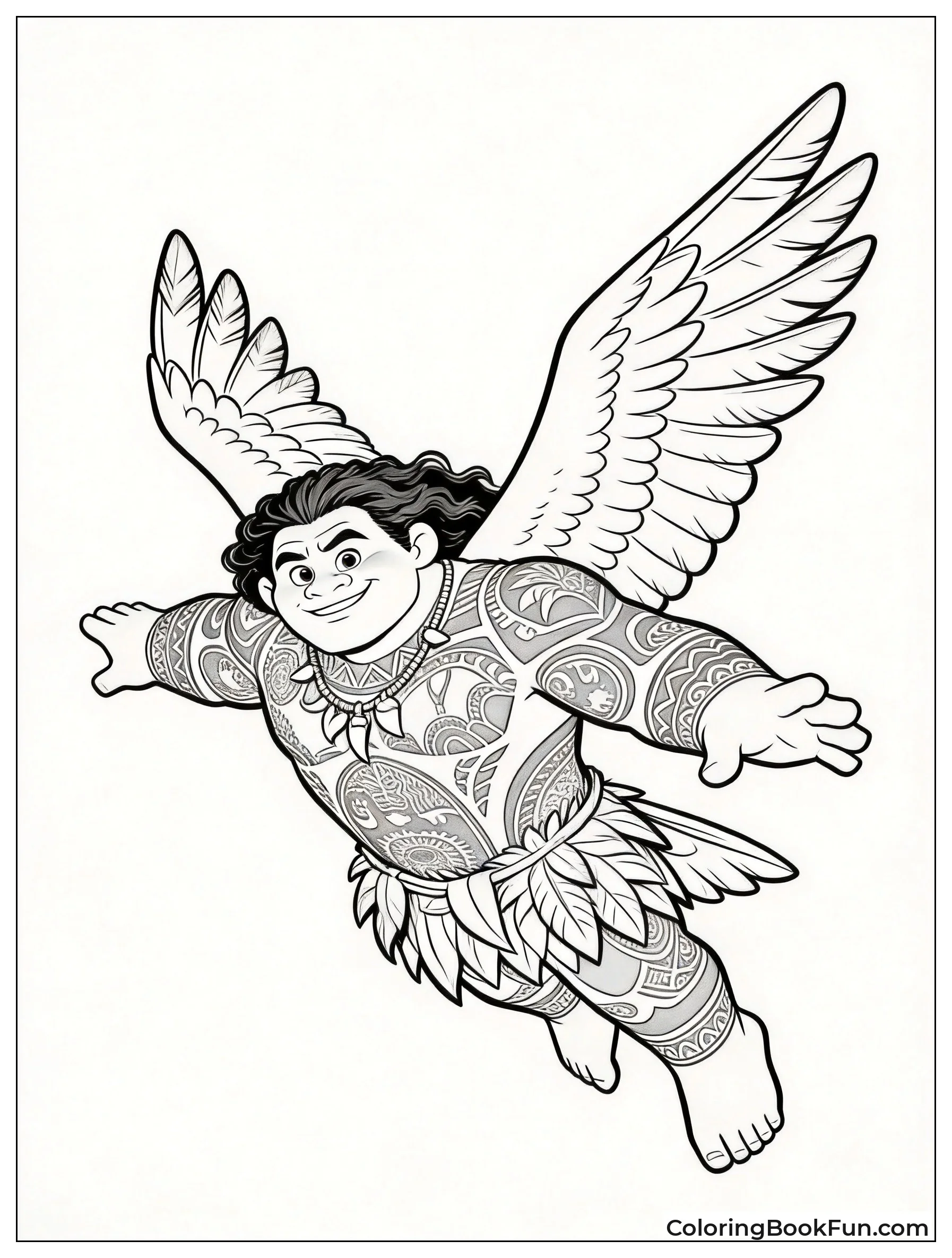 Maui Practices Hawk Flight