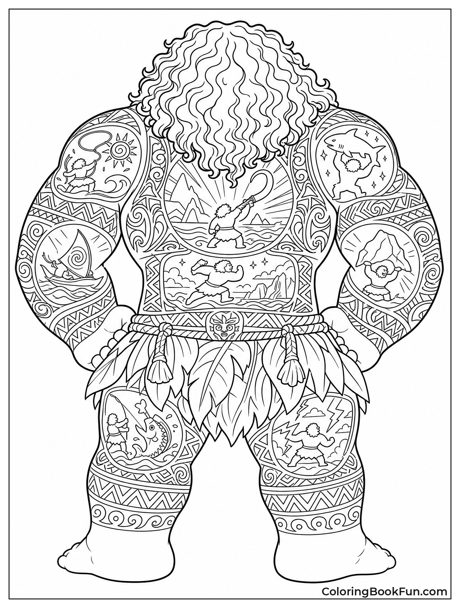 Maui Shows Magical Tattoo Back