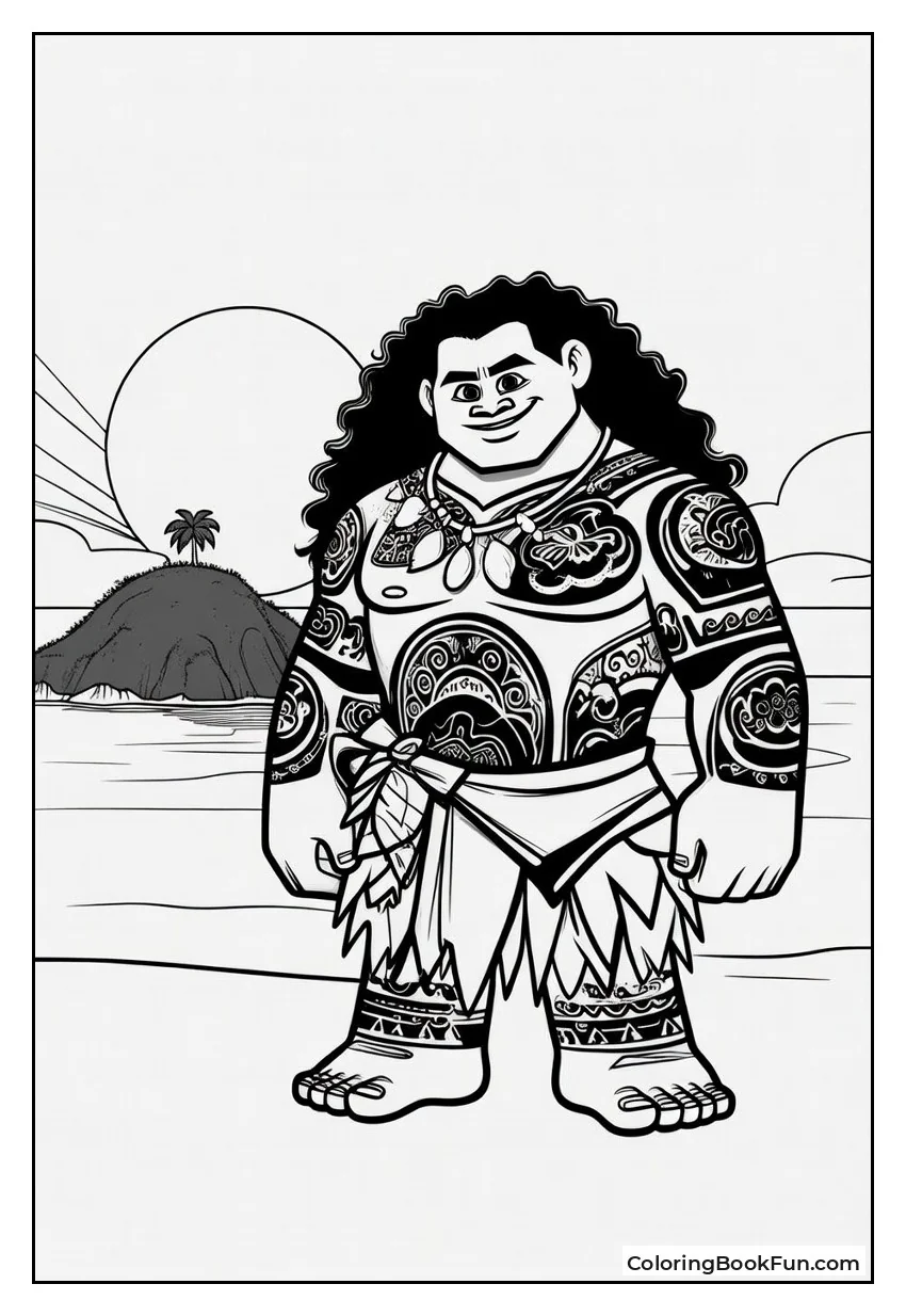Maui Stands Tall on Motunui