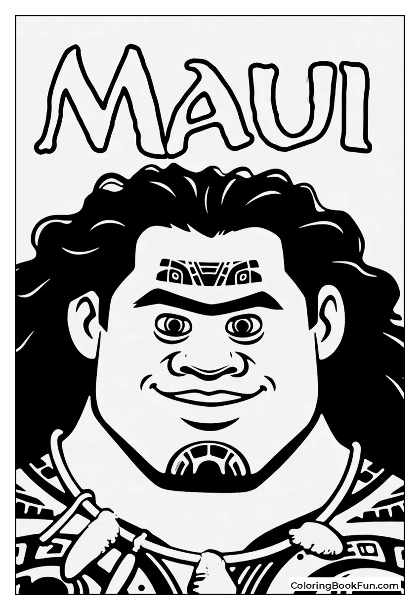 Close Up of Maui Face
