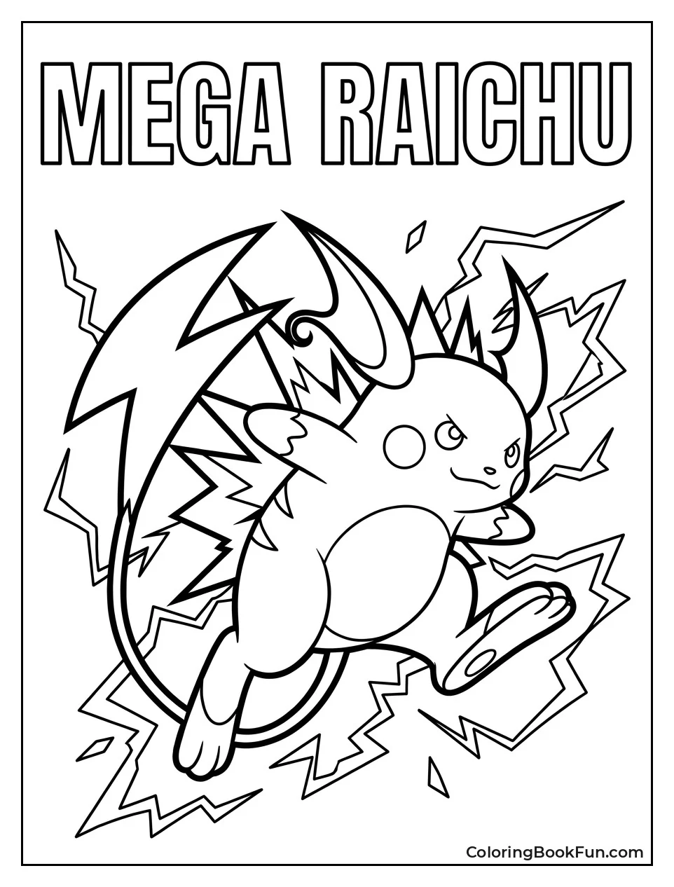 Mega Raichu in Powerful Pose