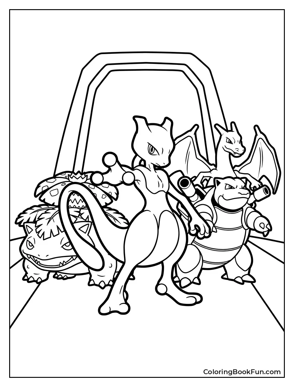 Mewtwo Leads Clone Pokemon Group in Battle