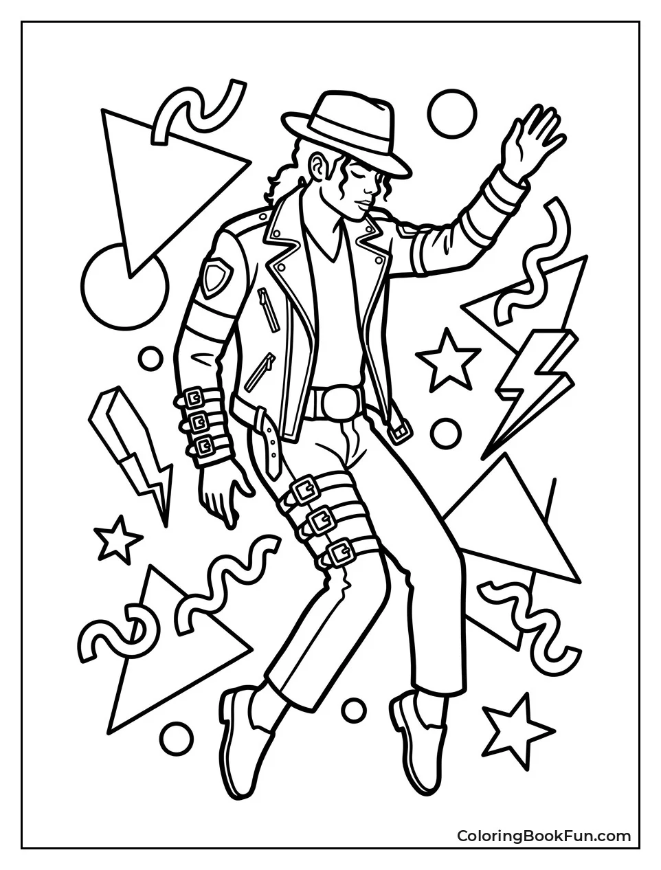 Michael in Neon Eighties Style