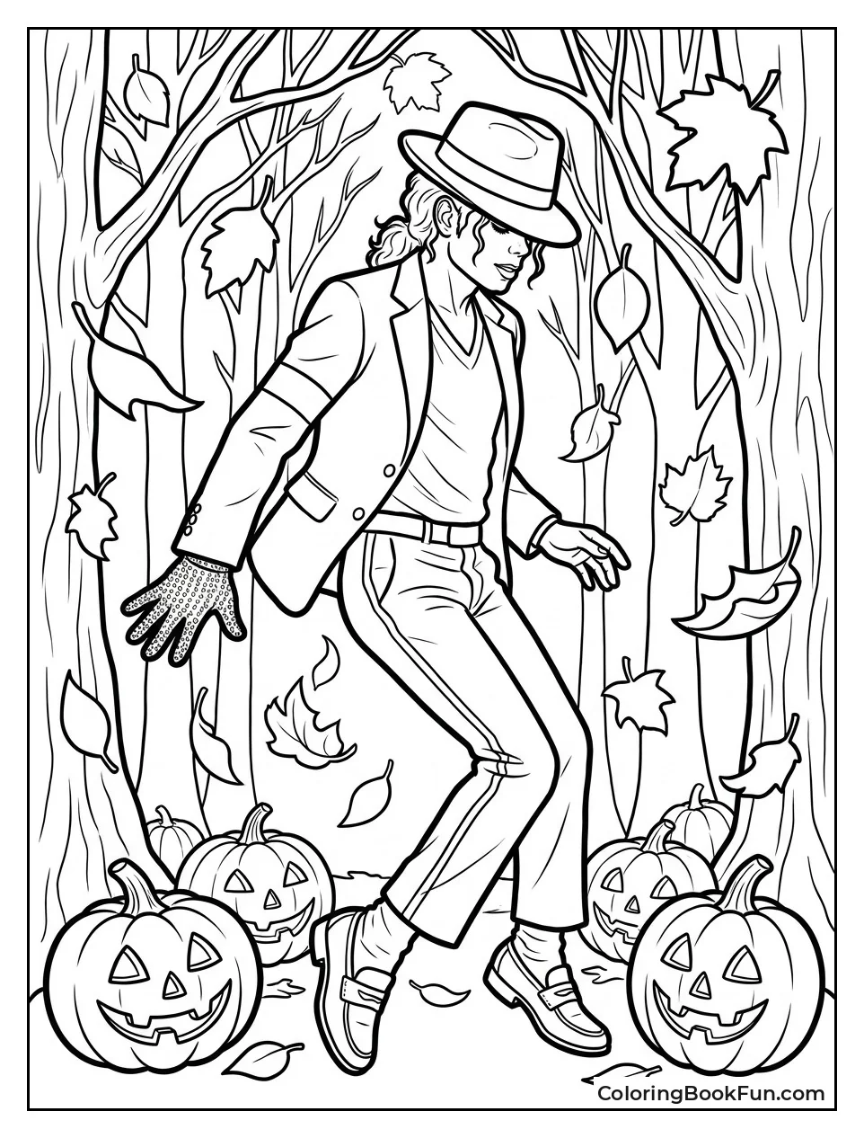 Michael Dancing in Autumn Forest