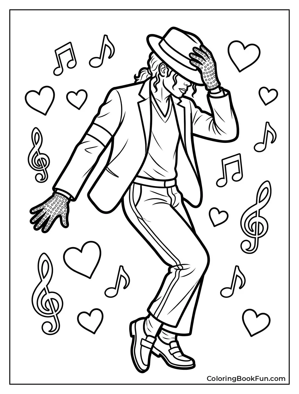 Michael Dancing with Musical Notes