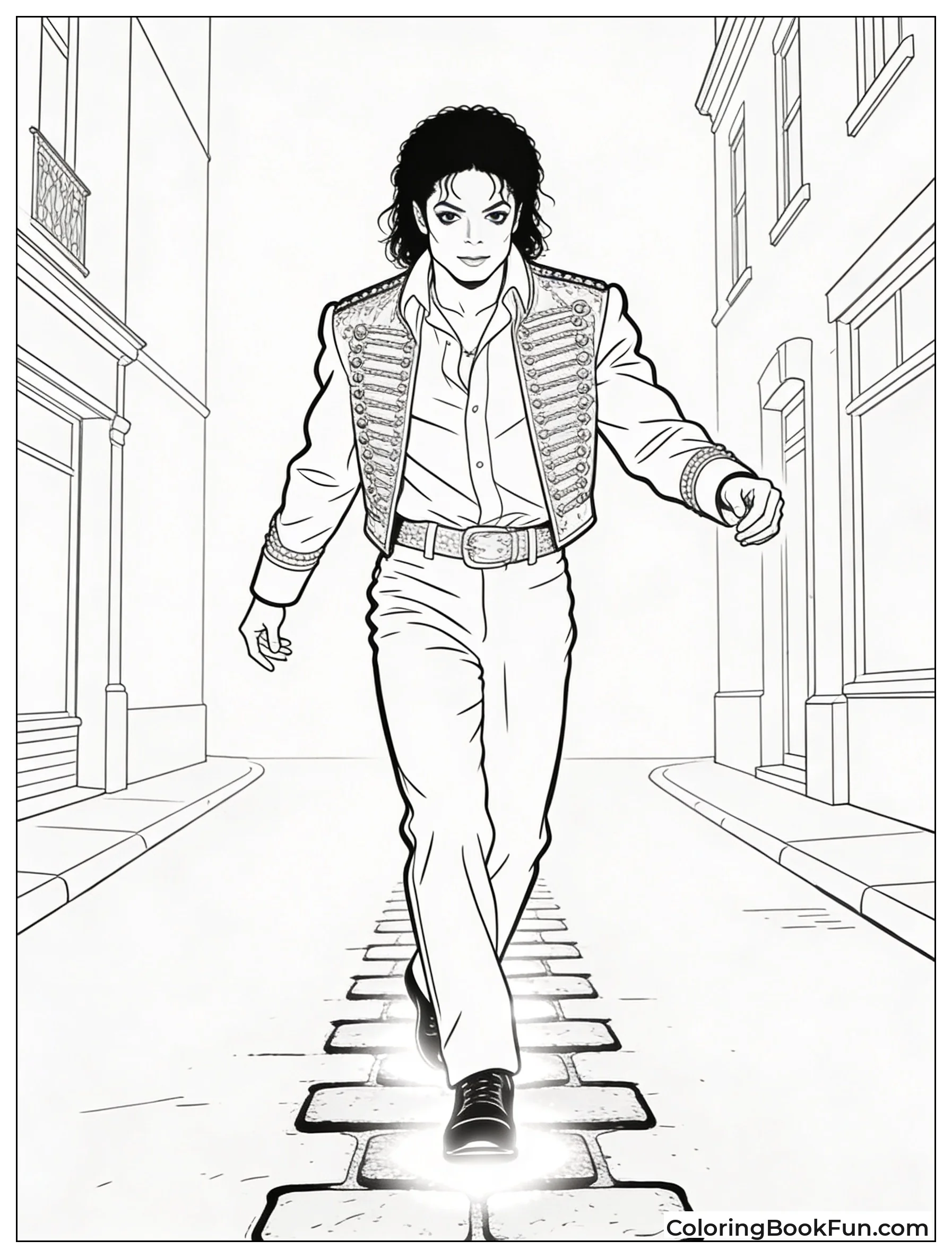 Michael on Light Up Sidewalk